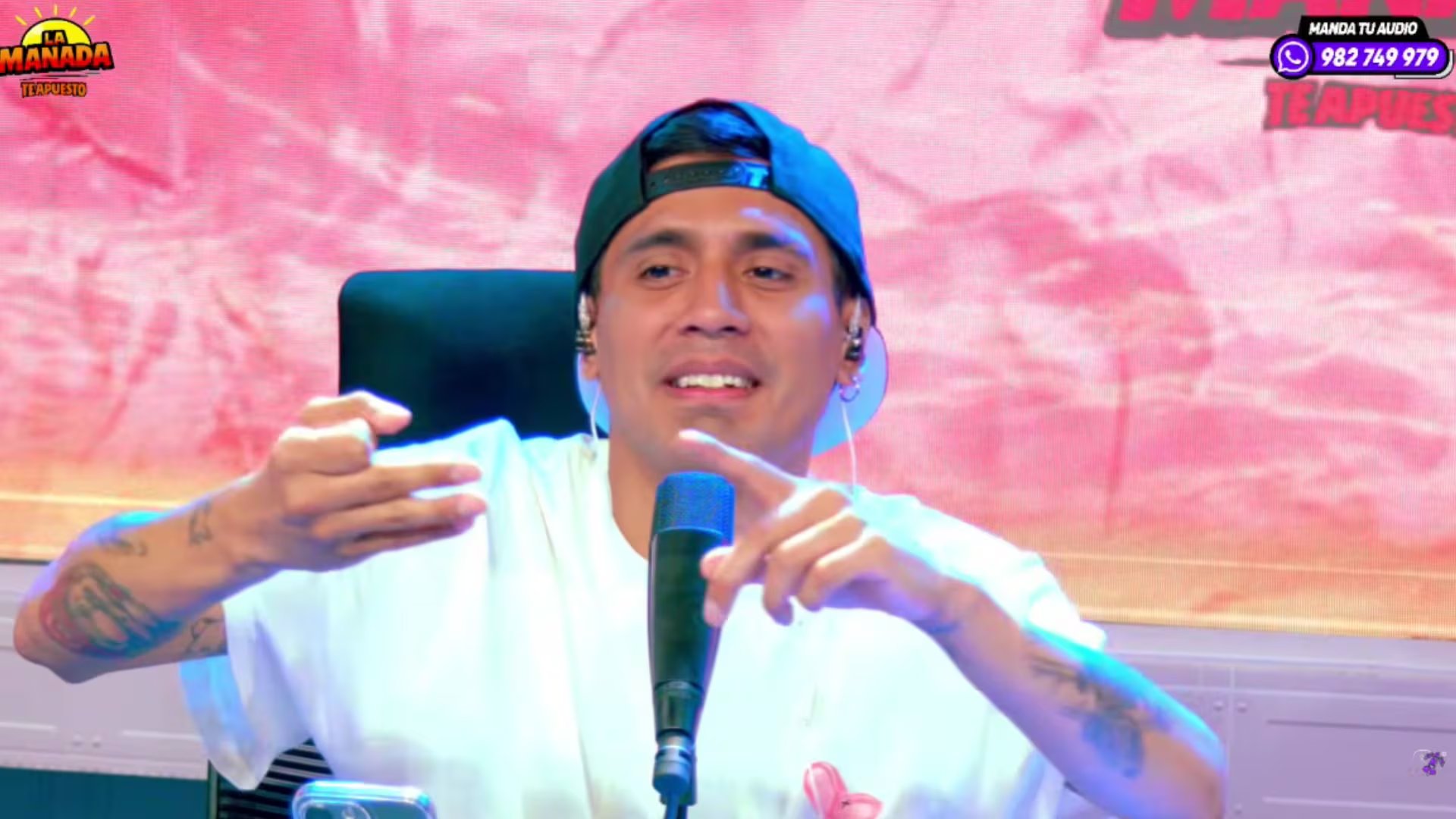 Gerardo Pe tiene actitud grotesca con reportero de Amor y Fuego. Youtube: 'La manada'