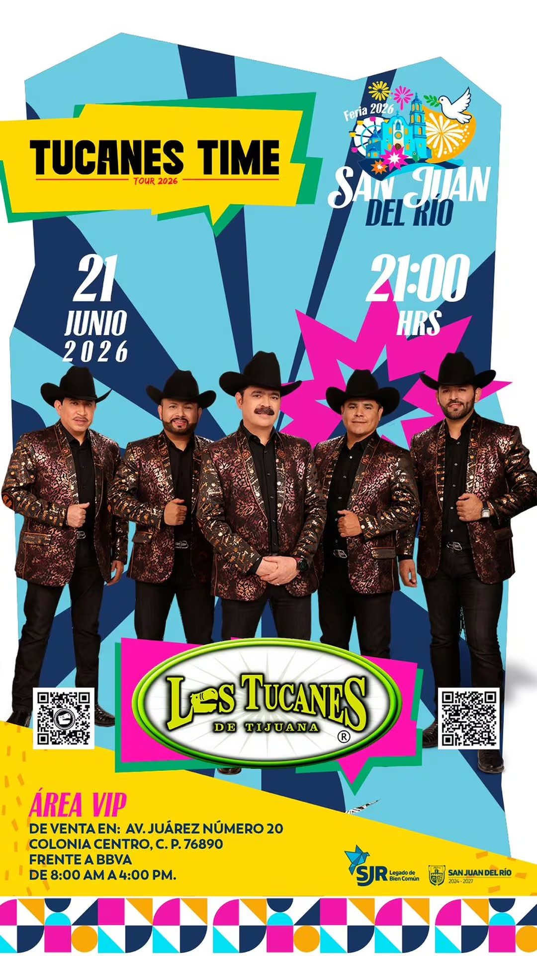 Un flyer vibrante promociona el 