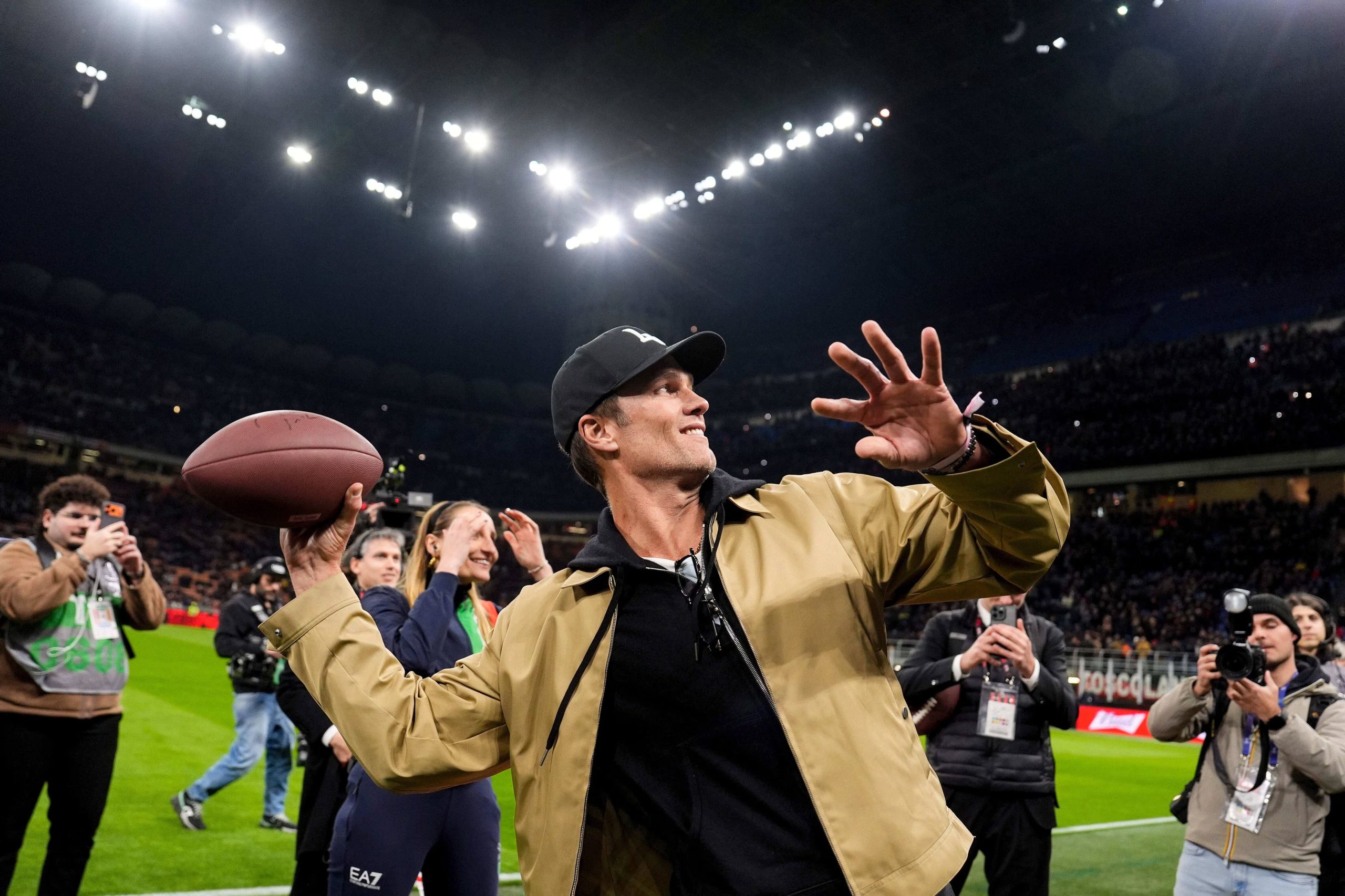 Tom Brady, exjugador de fútbol americano de la NFL. (Fabio Ferrari/LaPresse vía AP)