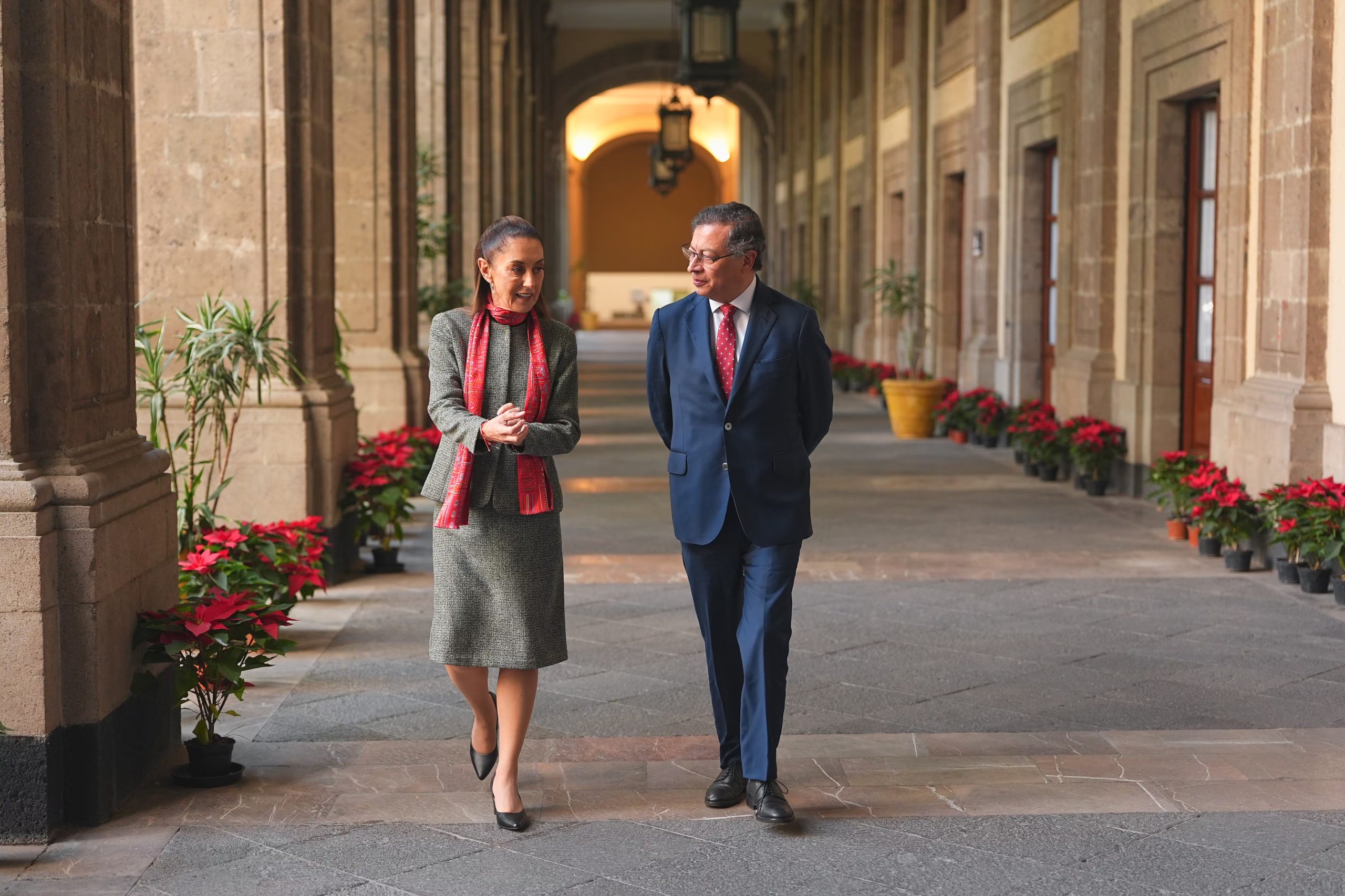 Gustavo Petro - Claudia Sheinbaum - Presidente de Colombia - Presidenta de México | crédito Juan Diego Cano/Presidencia