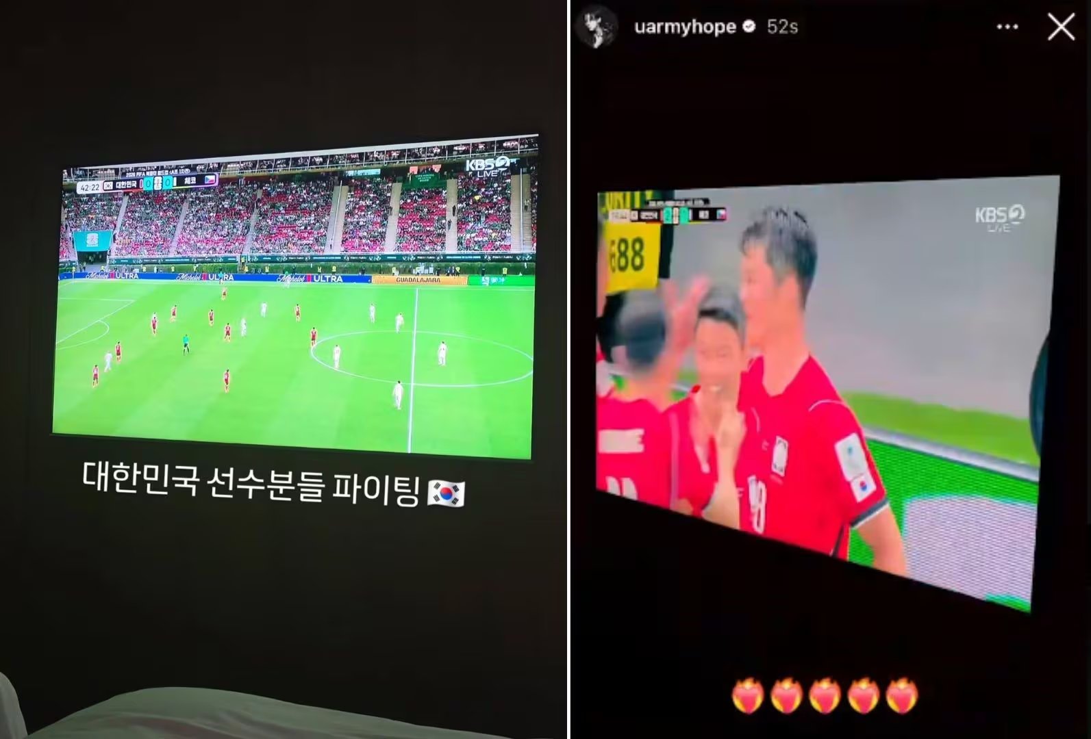 J-Hope de BTS alentó a Corea del Sur en el Mundial 2026 en medio de los conciertos por el aniversario del grupo (Créditos: Instagram)