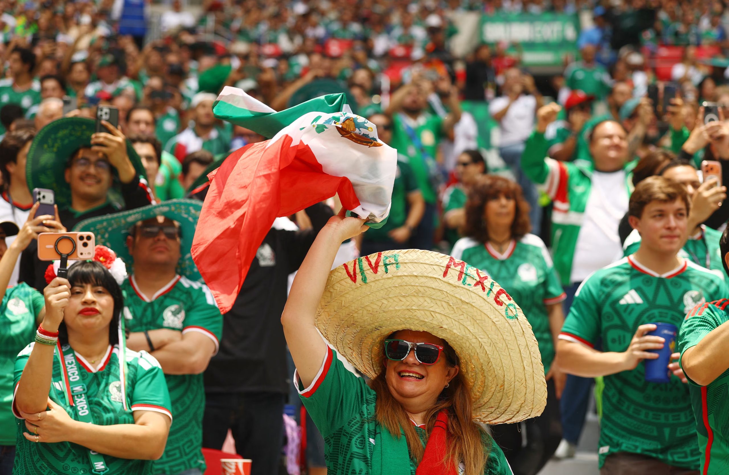 Soccer Football - FIFA World Cup 2026 - Group A - Mexico v South Africa - Estadio Azteca, Mexico City, Mexico - June 11, 2026 Mexico fans inside the stadium before the match REUTERS/Hannah Mckay