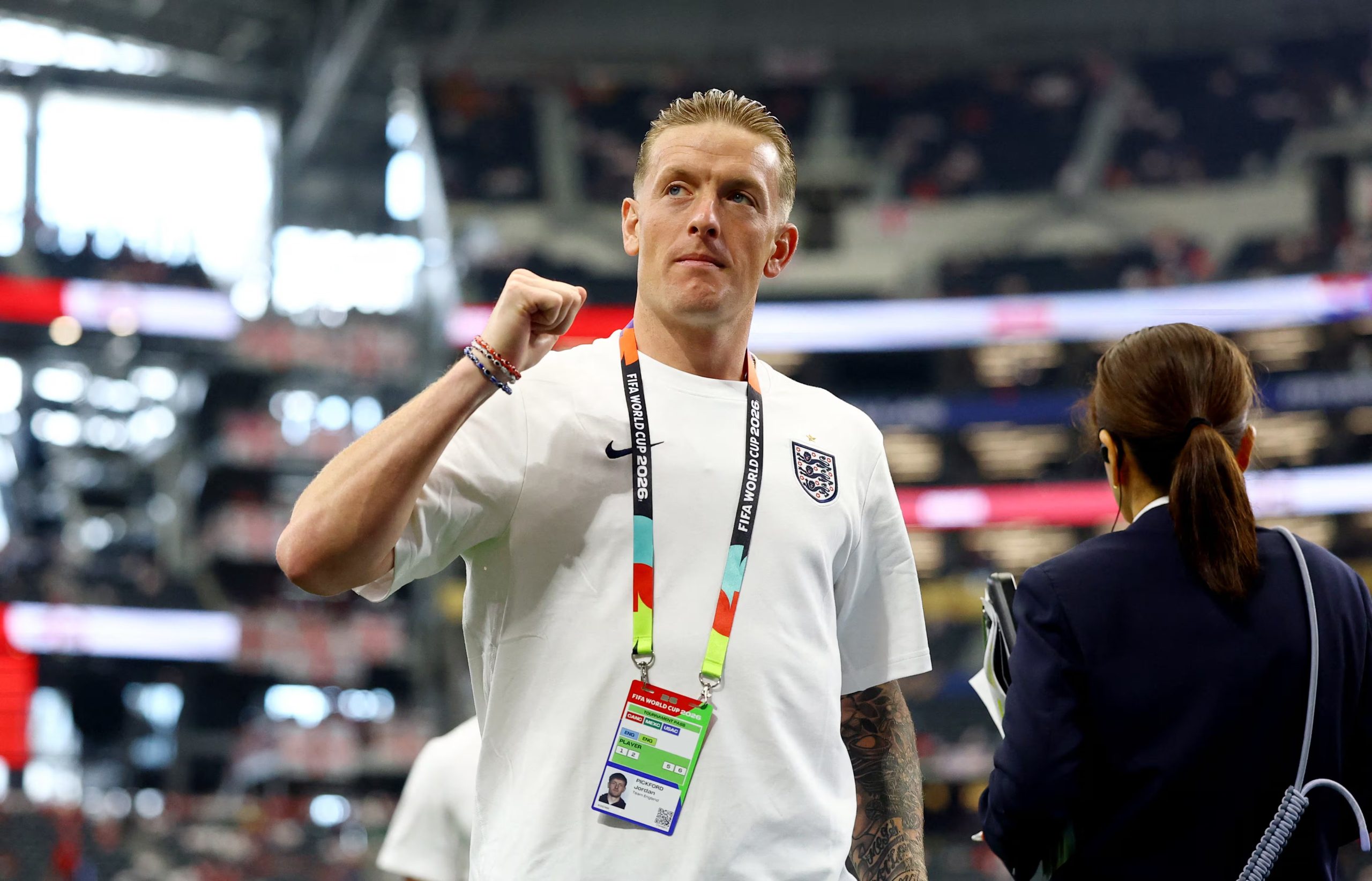 El portero de Inglaterra Jordan Pickford (REUTERS/Hannah Mckay)