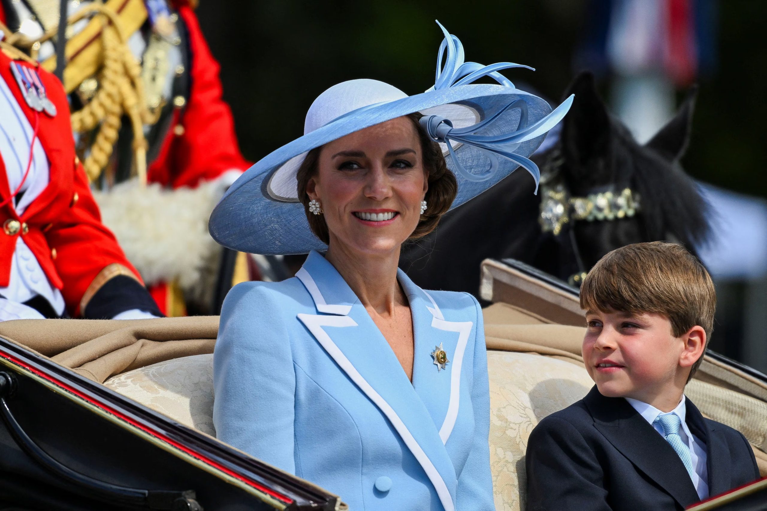 Kate Middleton conquista una vez más el Trooping the Colour 2026 con uno de sus tocados (Reuters)