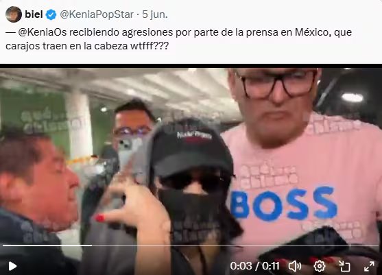 El incidente ocurrió un día antes de que ambos artistas confirmaran su separación por medio de un comunicado conjunto
(Captura)