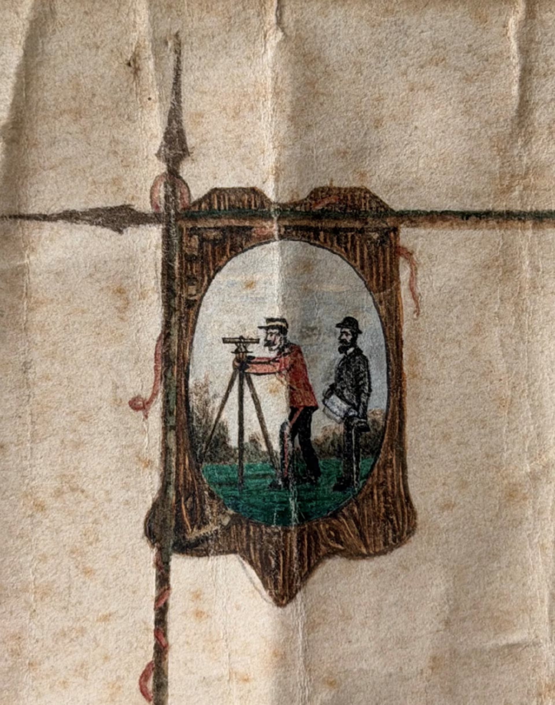 La ilustración del mapa del tatarabuelo de Maggie O’Farrell (Crédito: The Guardian)