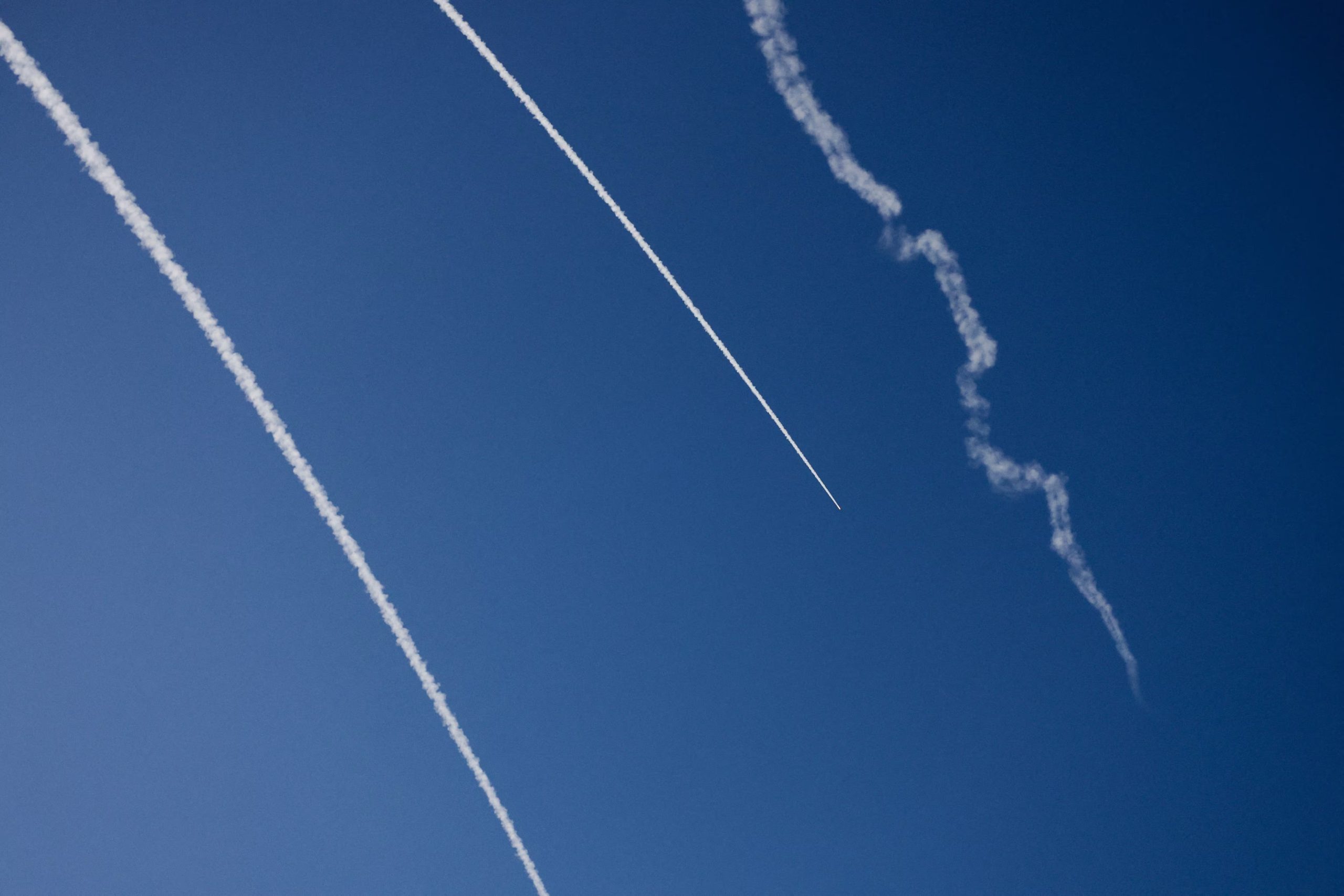 Israel's Iron Dome anti-missile system operates for interceptions over the Israel-Lebanon border, as seen from northern Israel, June 10, 2026. REUTERS/Ammar Awad