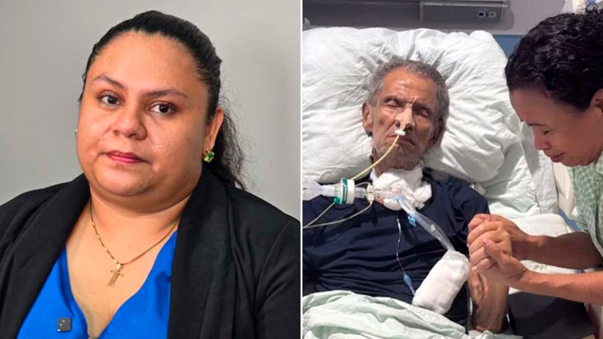 Tininiska Rivera responsabiliza al régimen nicaragüense de la muerte de su padre, Brooklyn Rivera, a quien vemos en sus últimas horas asistido por su correligionaria Nancy Henríquez, también bajo custodia de la dictadura