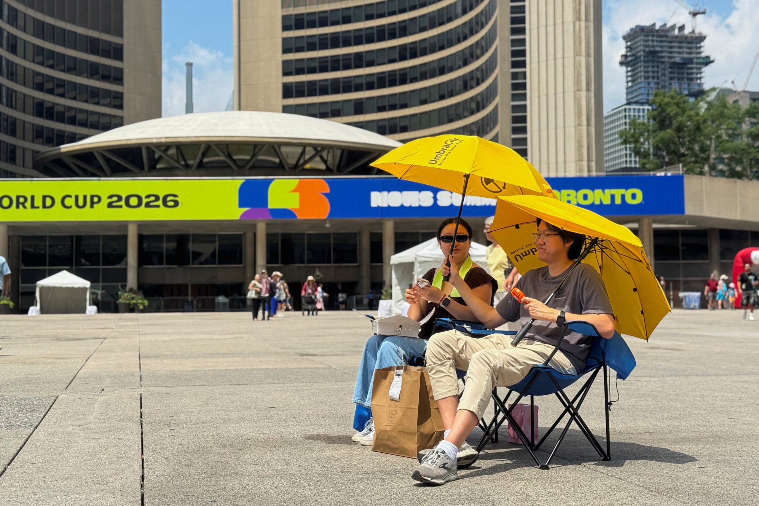 Toronto vive una ola de calor por el verano y las autoridades están en alerta por riesgos a la salud - crédito Kyaw Soe Oo/REUTERS