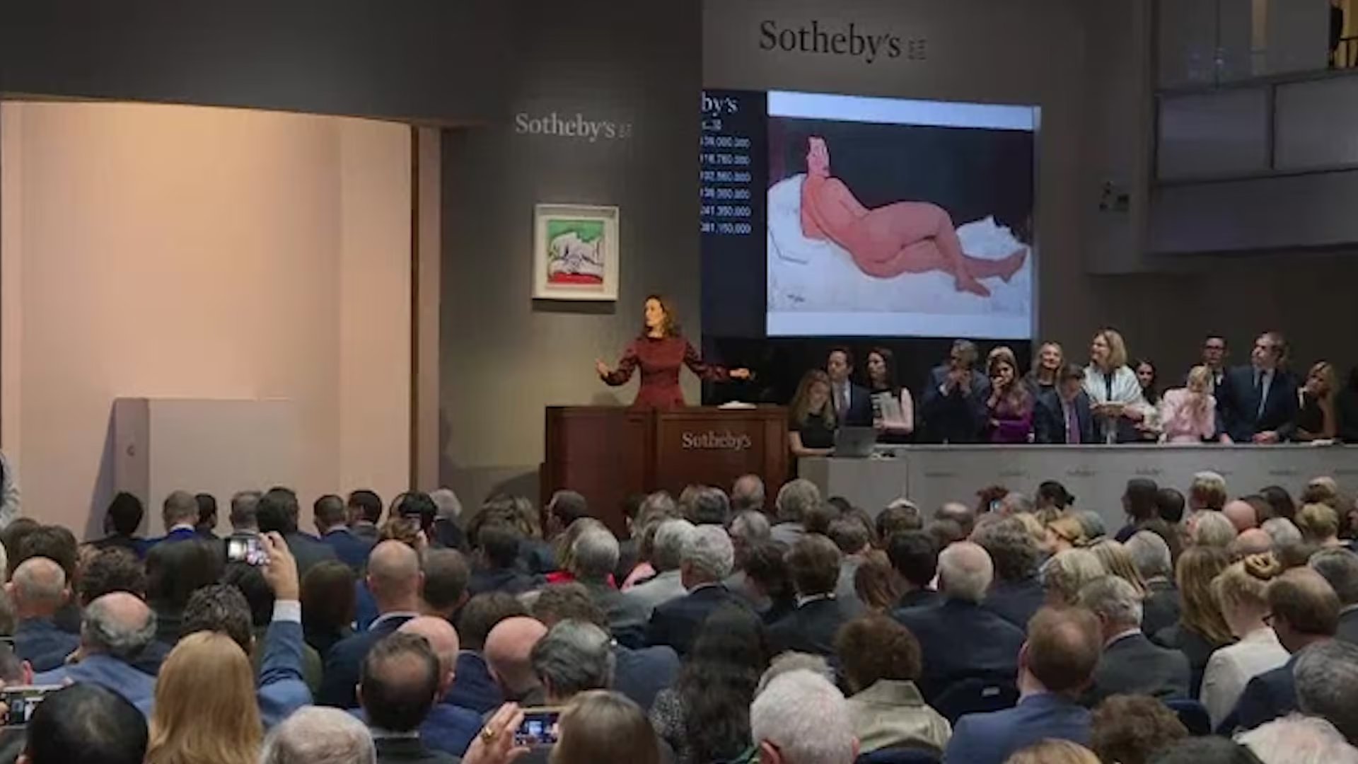 El récord absoluto del pintor en subasta sigue en USD 170 millones, alcanzado por Nu Couché (1917-18) en Christie’s en 2015