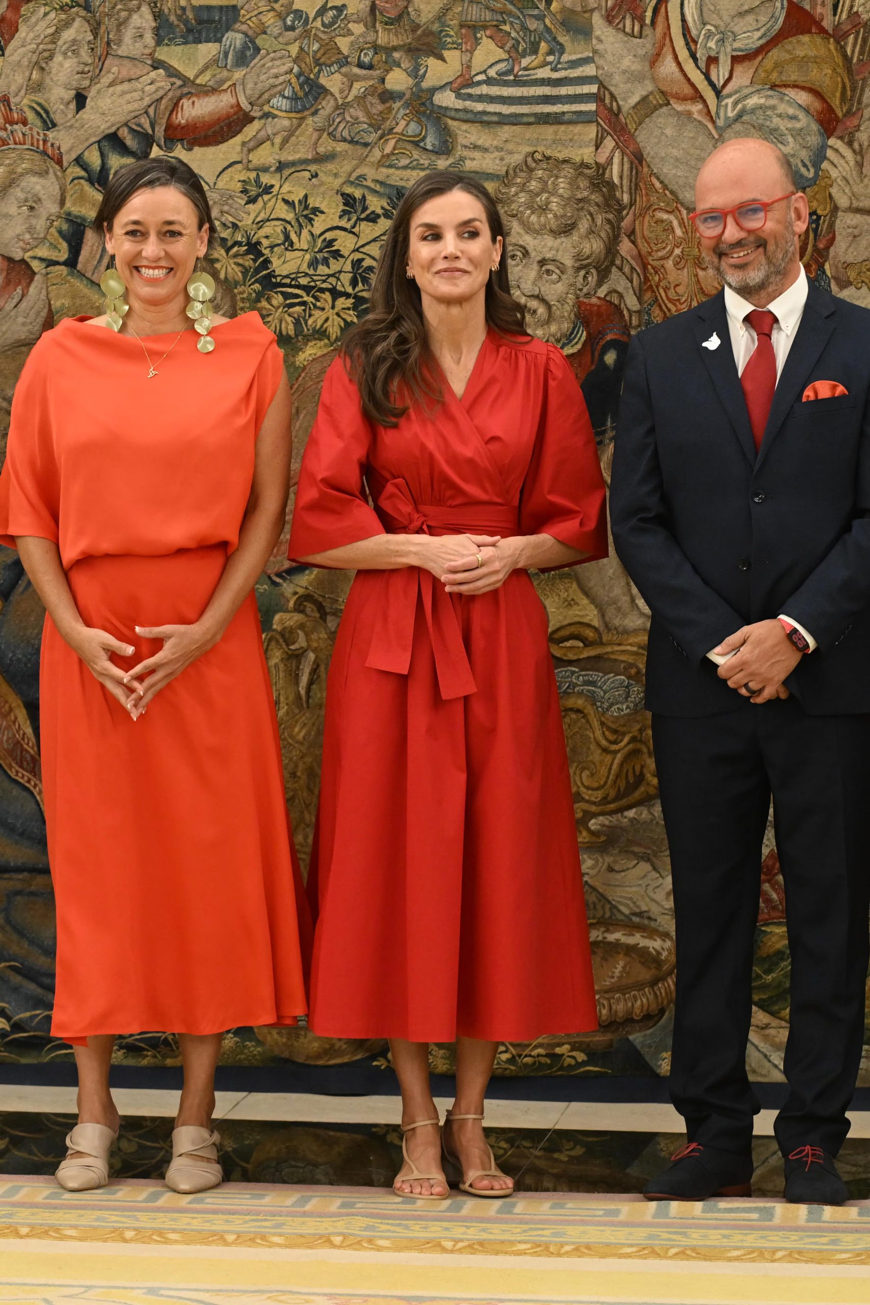 La Reina Letizia recibe en el Palacio de la Zarzuela a una representación de la comunidad y plataforma de formación online “Mamis Digitales”, a 02 de junio de 2026, en Madrid (España). (José Oliva / Europa Press).