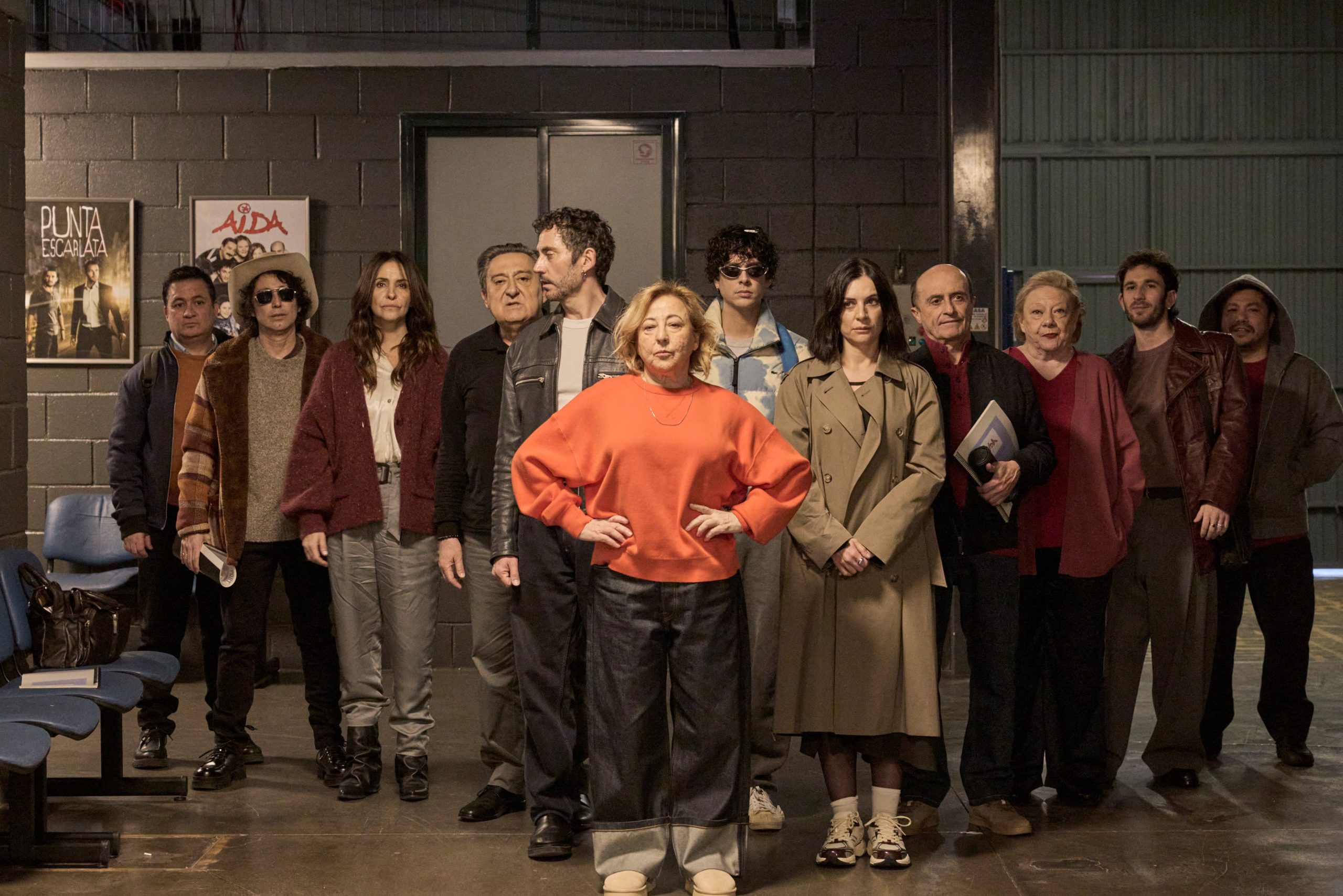 Carmen Machi y el resto del reparto de 'Aída y vuelta'