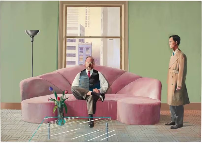 “Henry Geldzahler and Christopher Scott” fija un récord europeo para David Hockney en Christie’s Londres.
