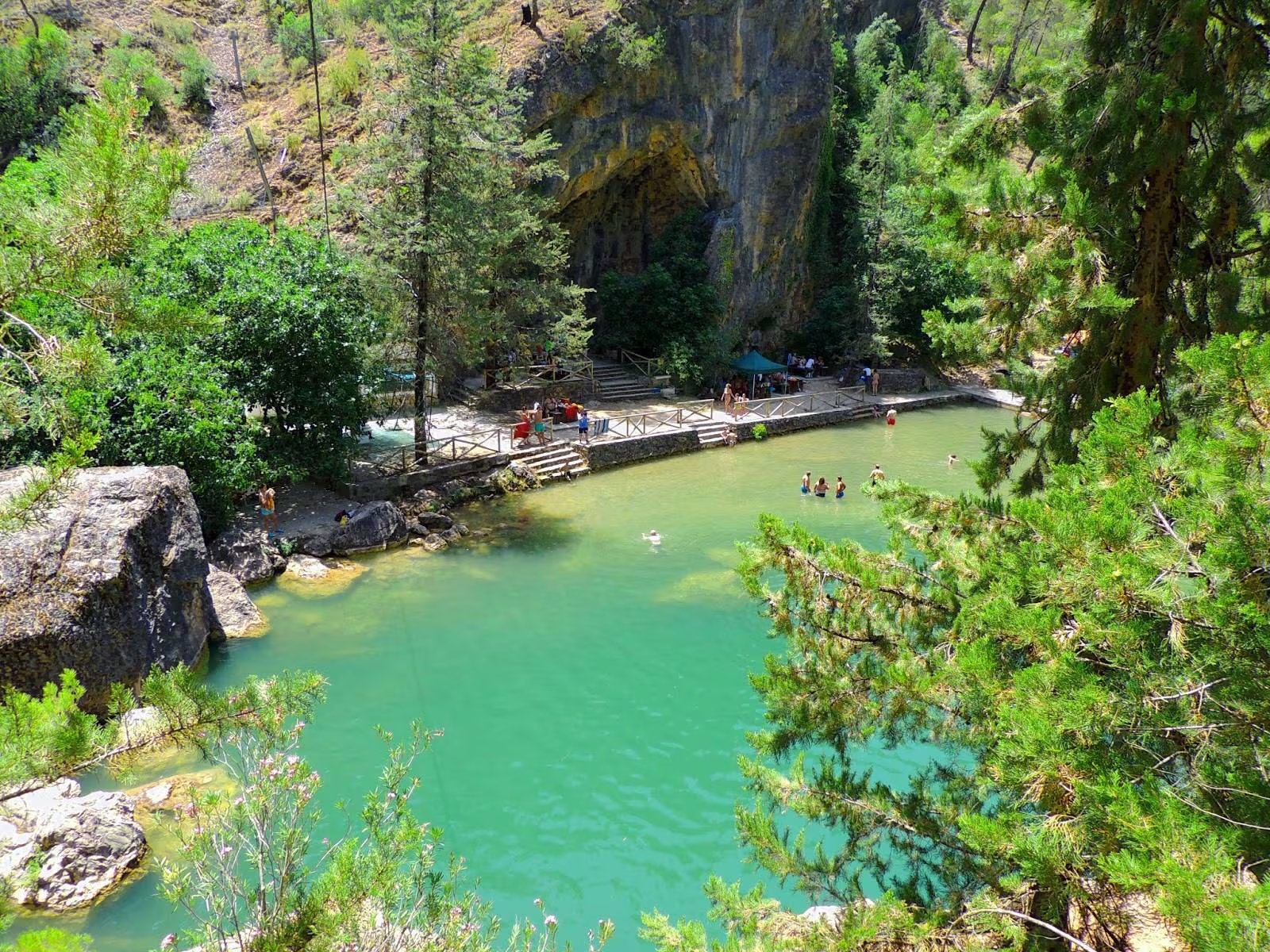 El conocido como 'Charco de la pringue', en Jaén. / Parque Cinegético Cazorla
