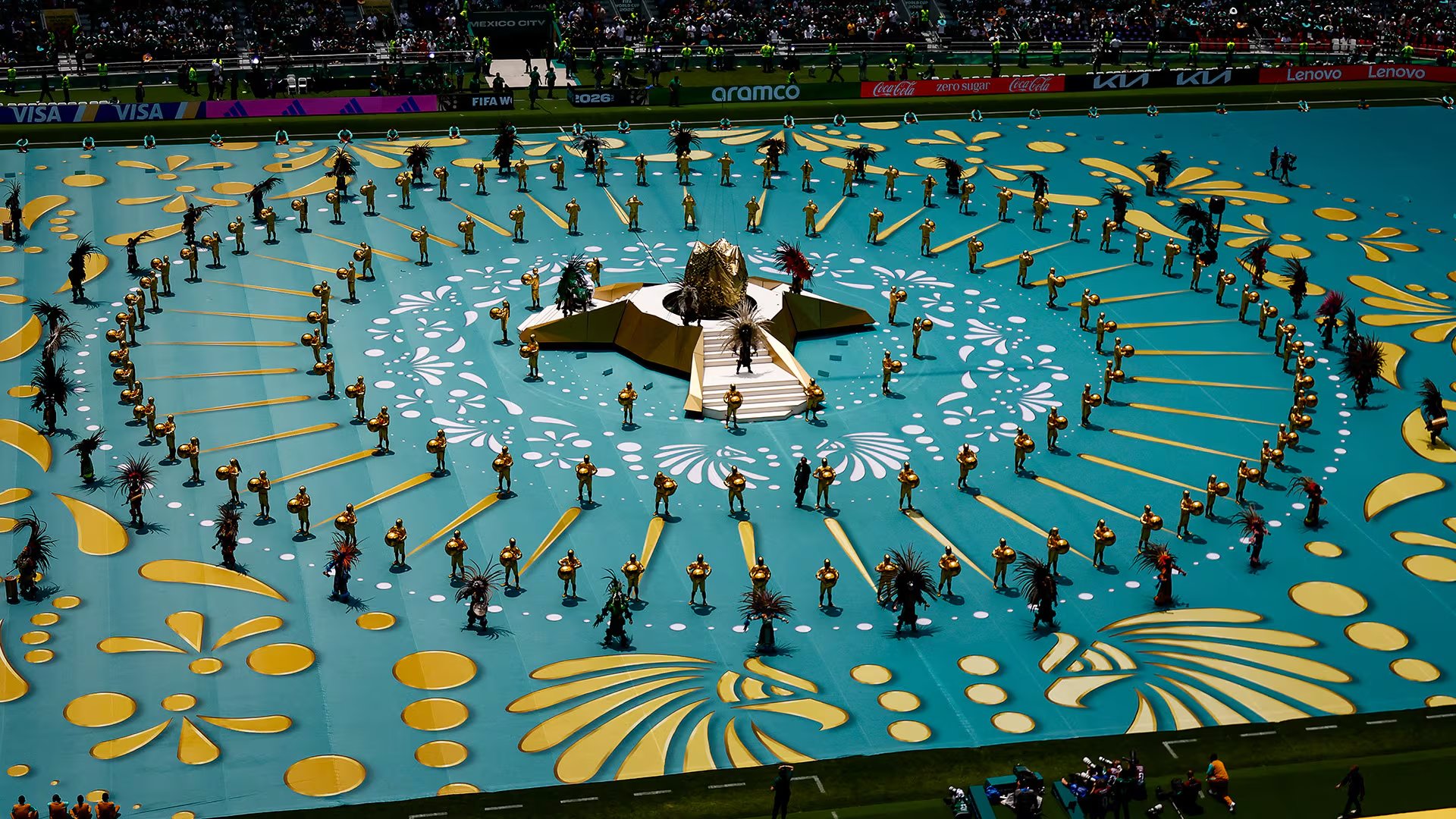 El show referenció a la cultura mexicana antes del inicio del partido