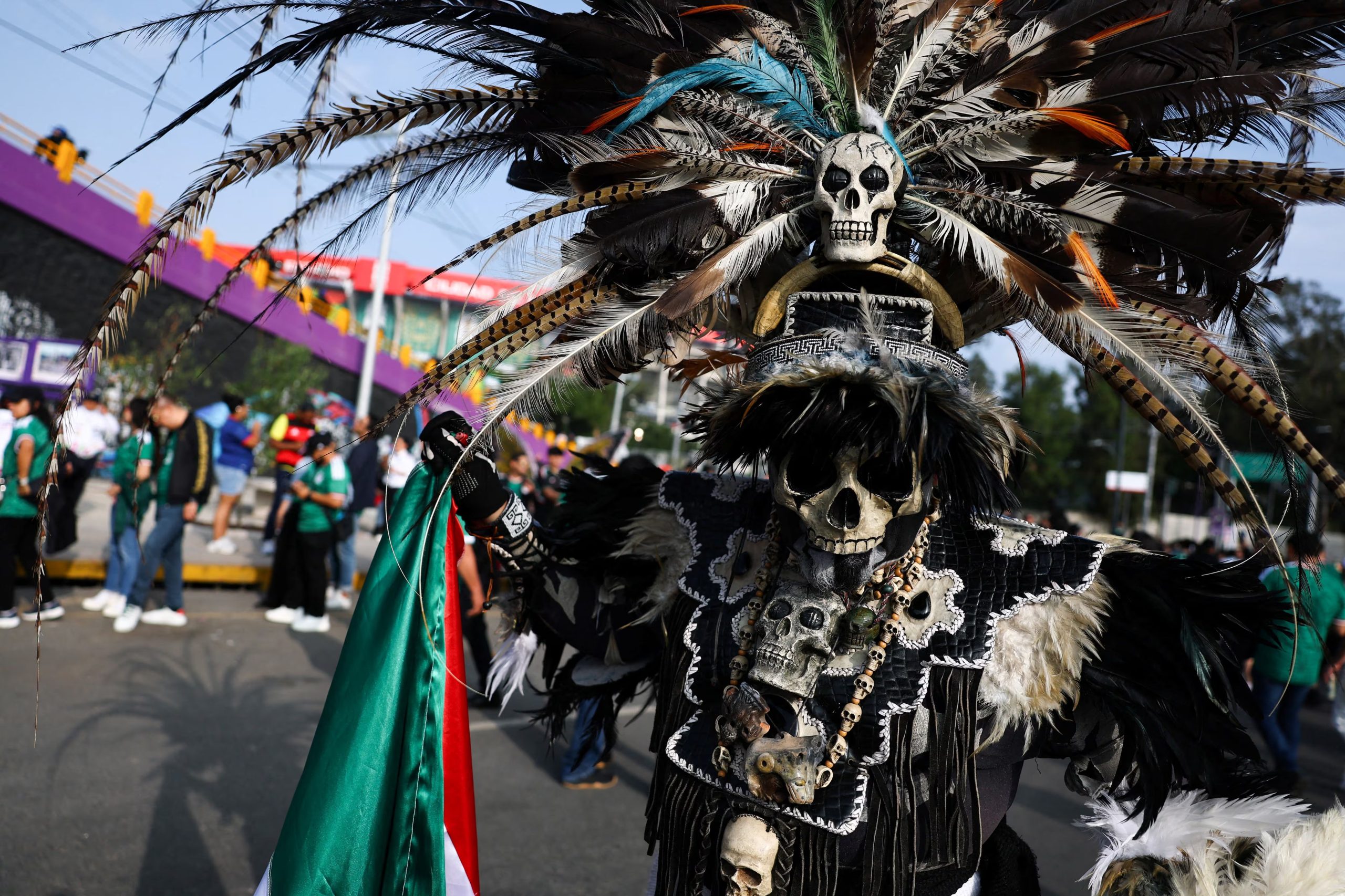El color de los hinchas mexicanos en la previa del inicio de la Copa del Mundo