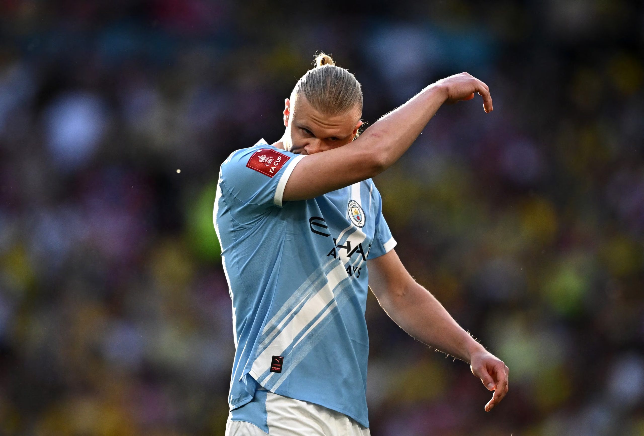 Haaland fue campeón de la FA Cup con el Manchester City la última temporada. (Foto: REUTERS/Dylan Martinez)