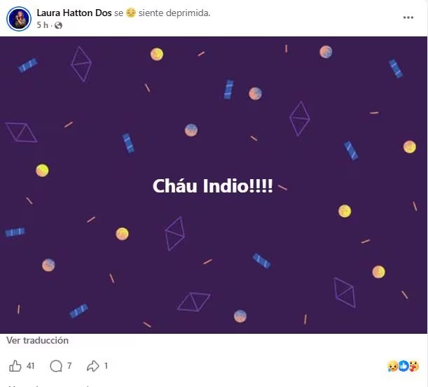 La despedida de Laura Hatton, quien hizo coros con Los Redondos en Gulp!