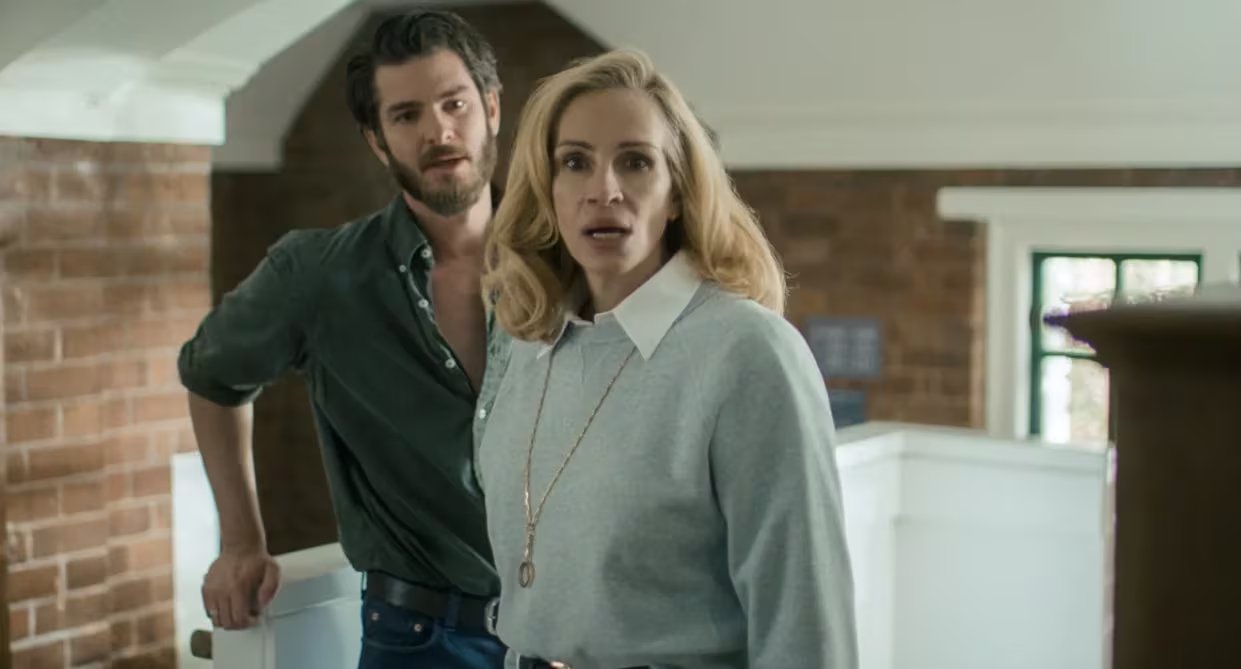 Julia Roberts y Andrew Garfield en 'Caza de brujas', la última película del director Luca Guadagnino (Sony Pictures Spain)