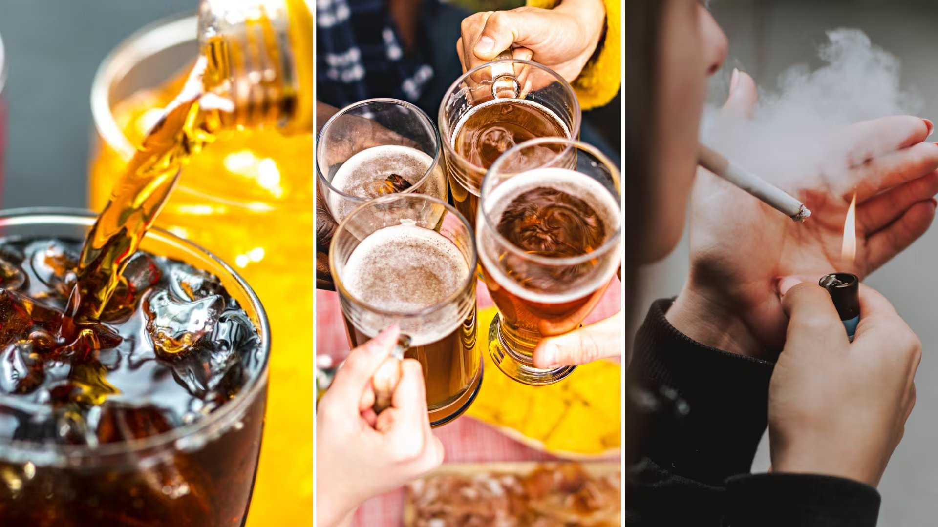 La OMS recomienda aumentar los impuestos sobre productos nocivos como gaseosas, alcohol y tabaco para reducir enfermedades crónicas. Foto: Composición Infobae Perú