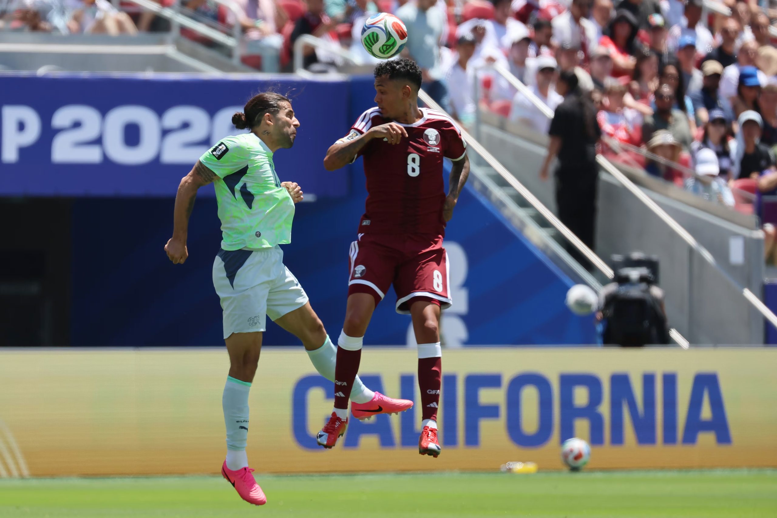 El partido entre Suiza y Qatar (EFE/Miguel Gutierrez)
