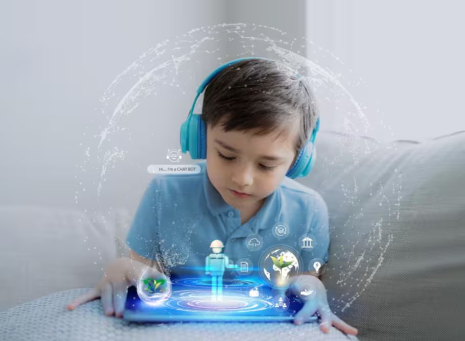 La presencia de asistentes digitales transforma el vínculo entre jóvenes y adultos, alterando rutinas educativas y el acceso a la información (Magnific)