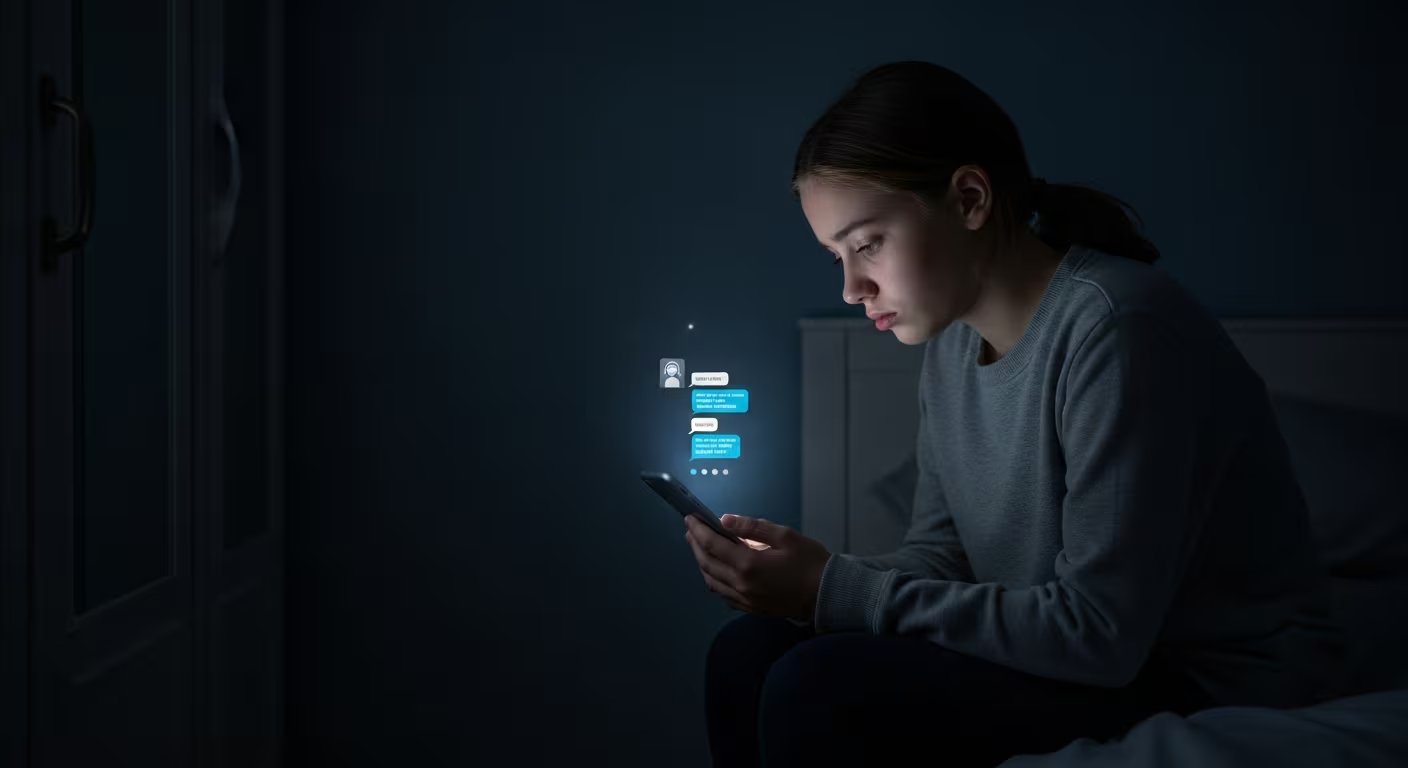 Algunos adolescentes utilizan chatbots para ensayar conversaciones y mejorar su desenvolvimiento social en un entorno digital (Imagen Ilustrativa Infobae)