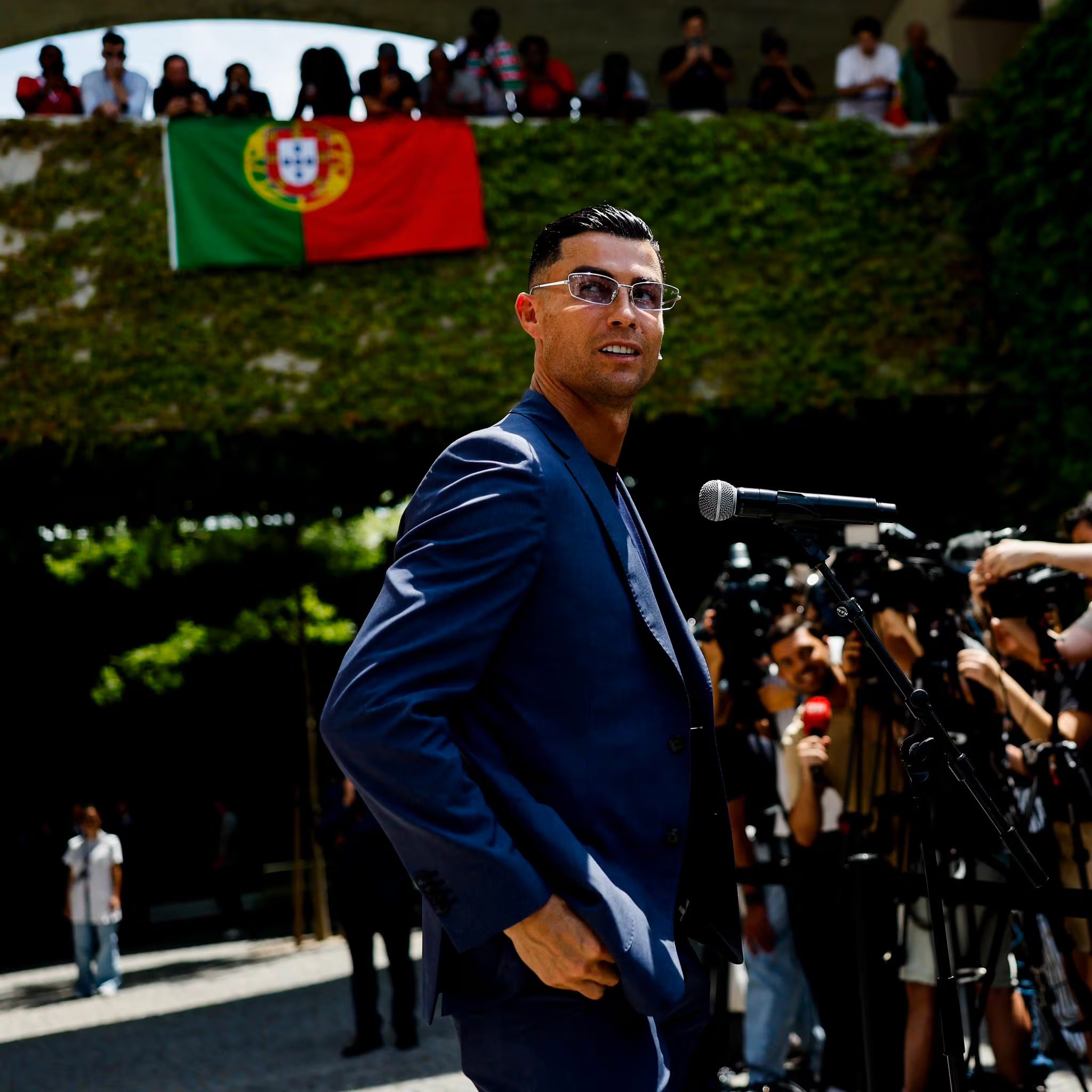 El delantero también habló del desafío inminente y analizó el presente del conjunto portugués (@Cristiano)