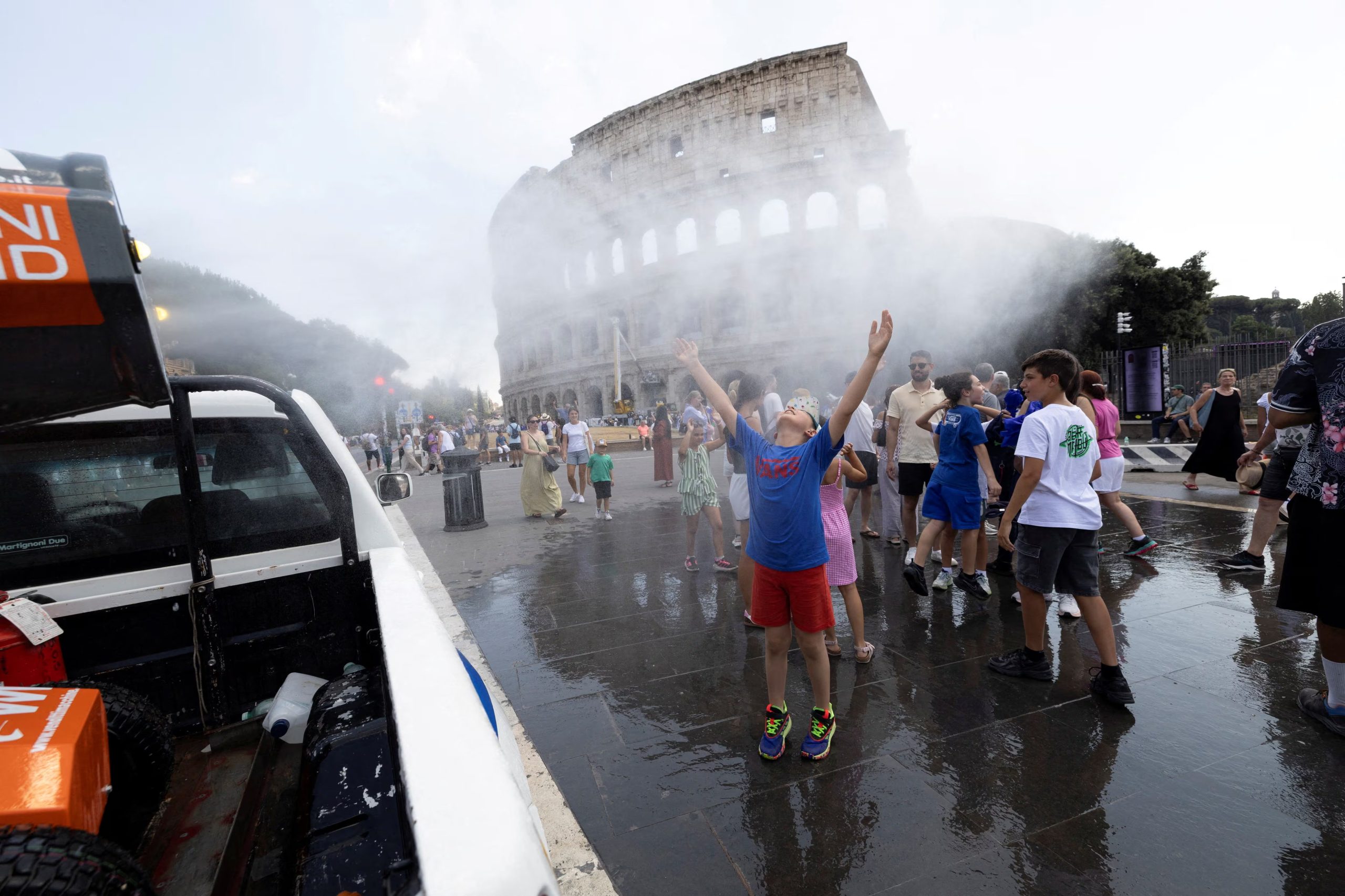 Roma figura entre las 18 ciudades italianas bajo alerta roja por temperaturas cercanas a los 40 °C (Reuters)