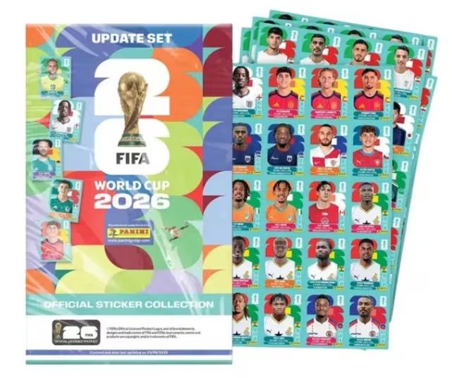 El kit de actualización del álbum Panini del Mundial 2026 incorporará jugadores ausentes en la edición inicial por lesiones, convocatorias de última hora y cambios en las plantillas - crédito Panini