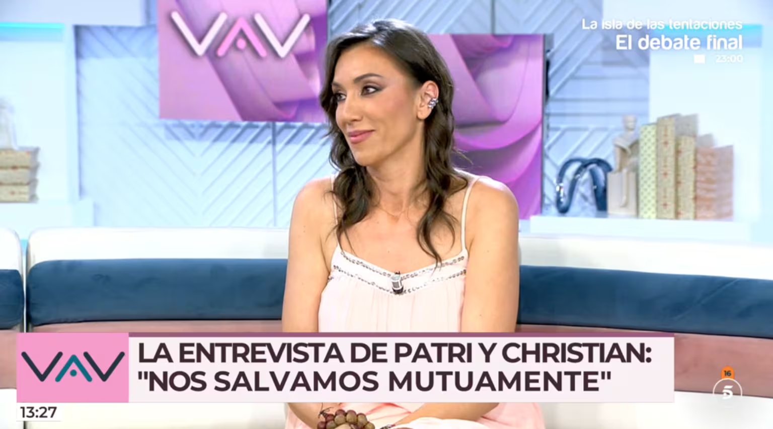 Patricia Pardo habla en 'Vamos a ver' de su evento con el papa junto a Christian Gálvez (Mediaset España)