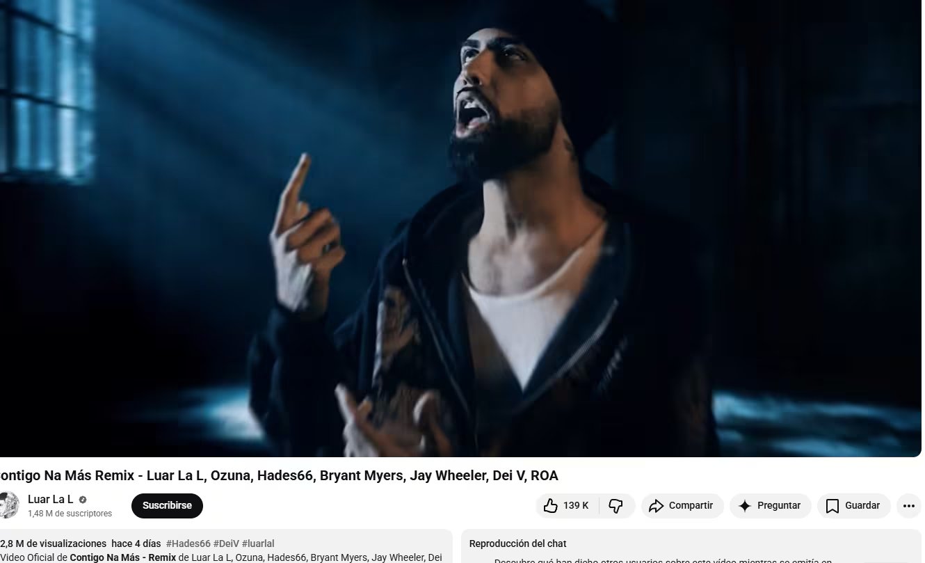 La canción ya suma más de dos millones de reproducciones. (Captura de pantalla)