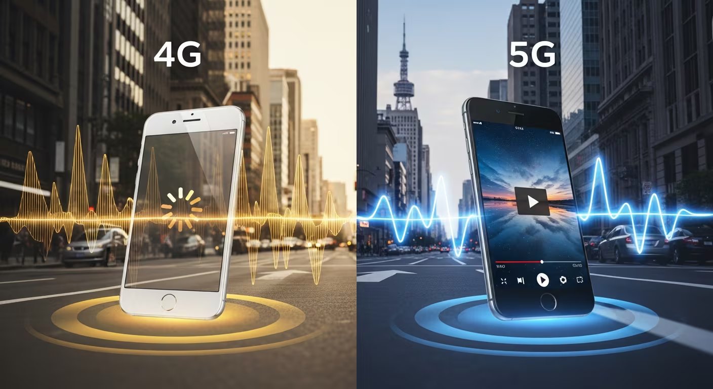 Usar 4G o 3G en lugar de 5G puede dar mejor velocidad real en eventos masivos, porque aunque son redes más lentas, están menos saturadas de usuarios. 
(Imagen Ilustrativa Infobae)