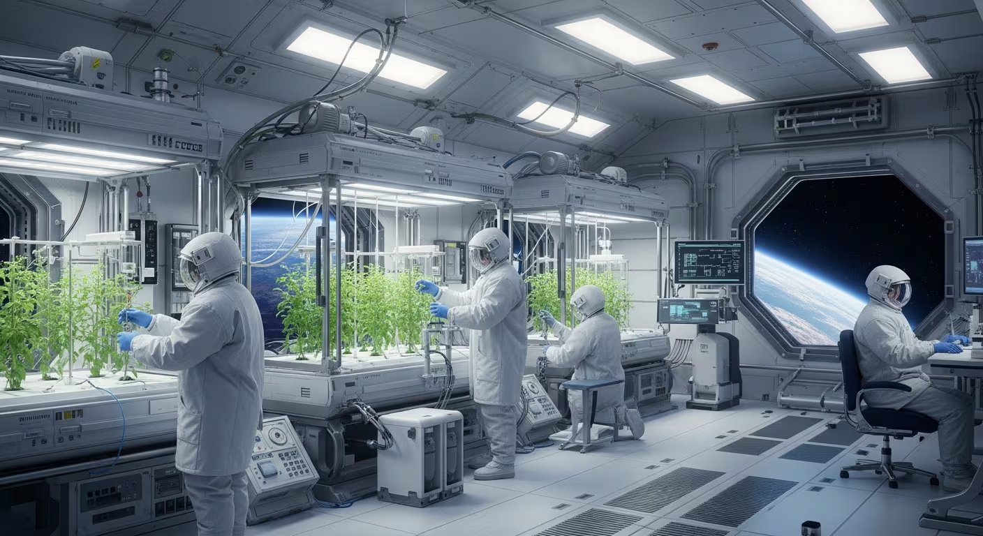 La producción de medicamentos en el espacio con plantas permitiría reemplazar envíos desde la Tierra y sostener el abastecimiento farmacéutico durante la misión (Imagen Ilustrativa Infobae)