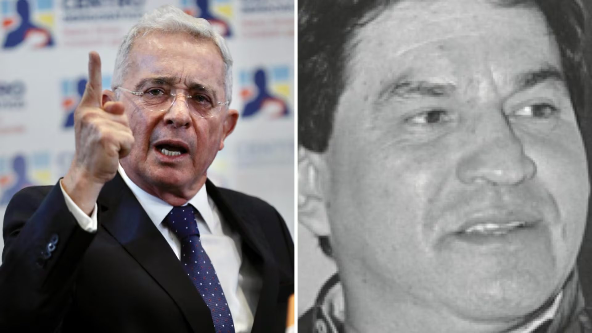 Álvaro Uribe Vélez y Jesús María Valle - crédito Carolos Ortega/EFE y Colombia Informa