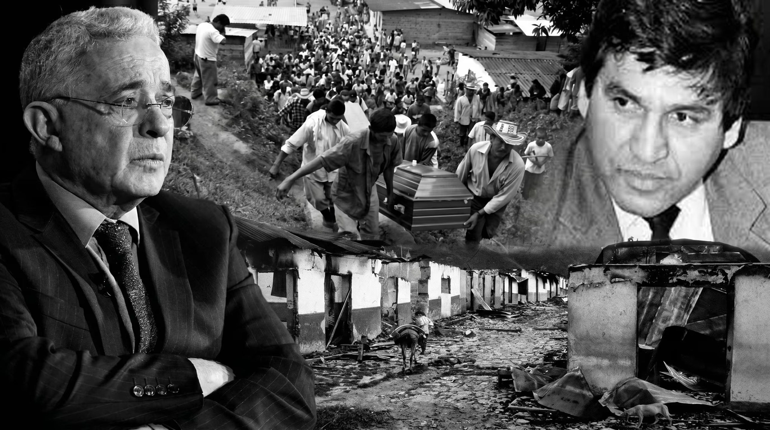 El expresidente era gobernador de Antioquia cuando se registraron las masacres - crédito Visuales IA