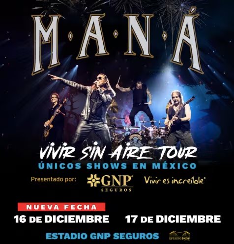 Maná abre nueva fecha en el Estadio GNP Seguros - (Ocesa)