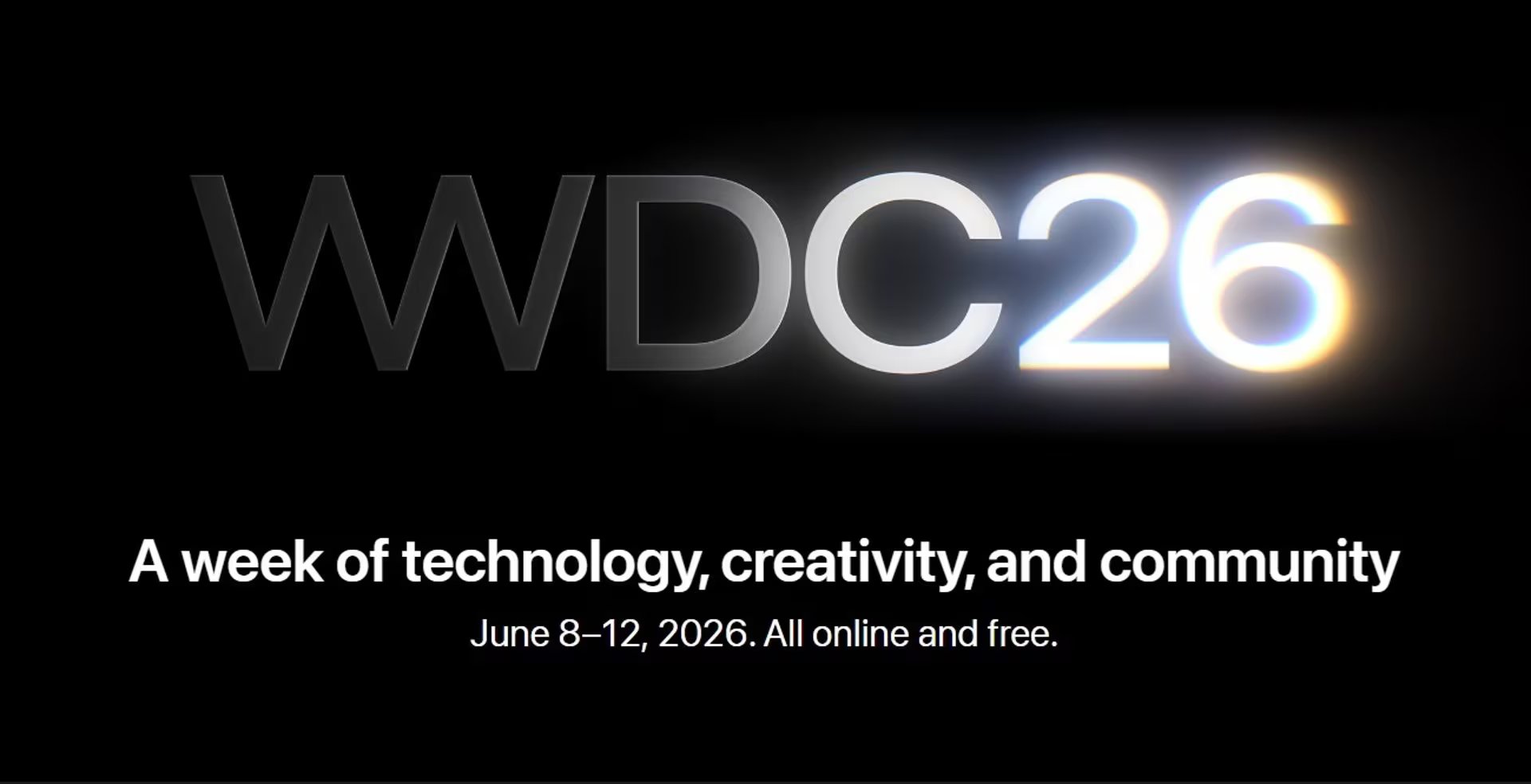 Apple celebrará WWDC 2026 del 8 al 12 de junio.