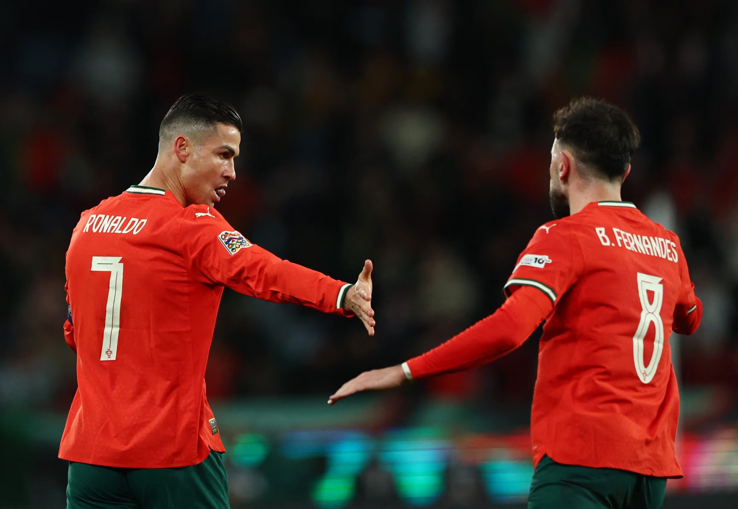 Cristiano Ronaldo y Bruno Fernandes son dos de los jugadores más destacados de Portugal para el Mundial 2026. - créditos: REUTERS/Pedro Nunes