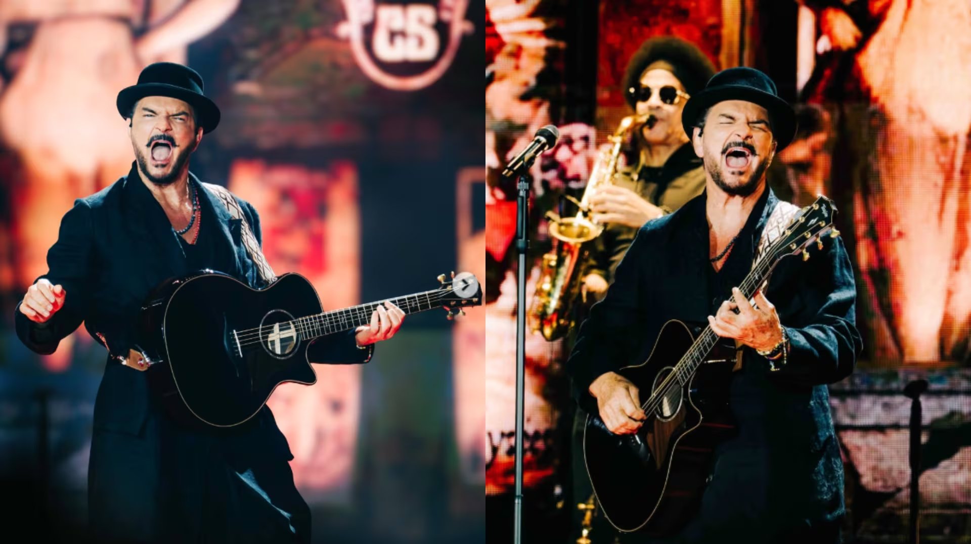 El público ovaciona a Ricardo Arjona durante su gira “Lo que el seco no dijo”, mientras la bandera de Venezuela se proyecta en los monitores como símbolo de apoyo a las víctimas de la tragedia.