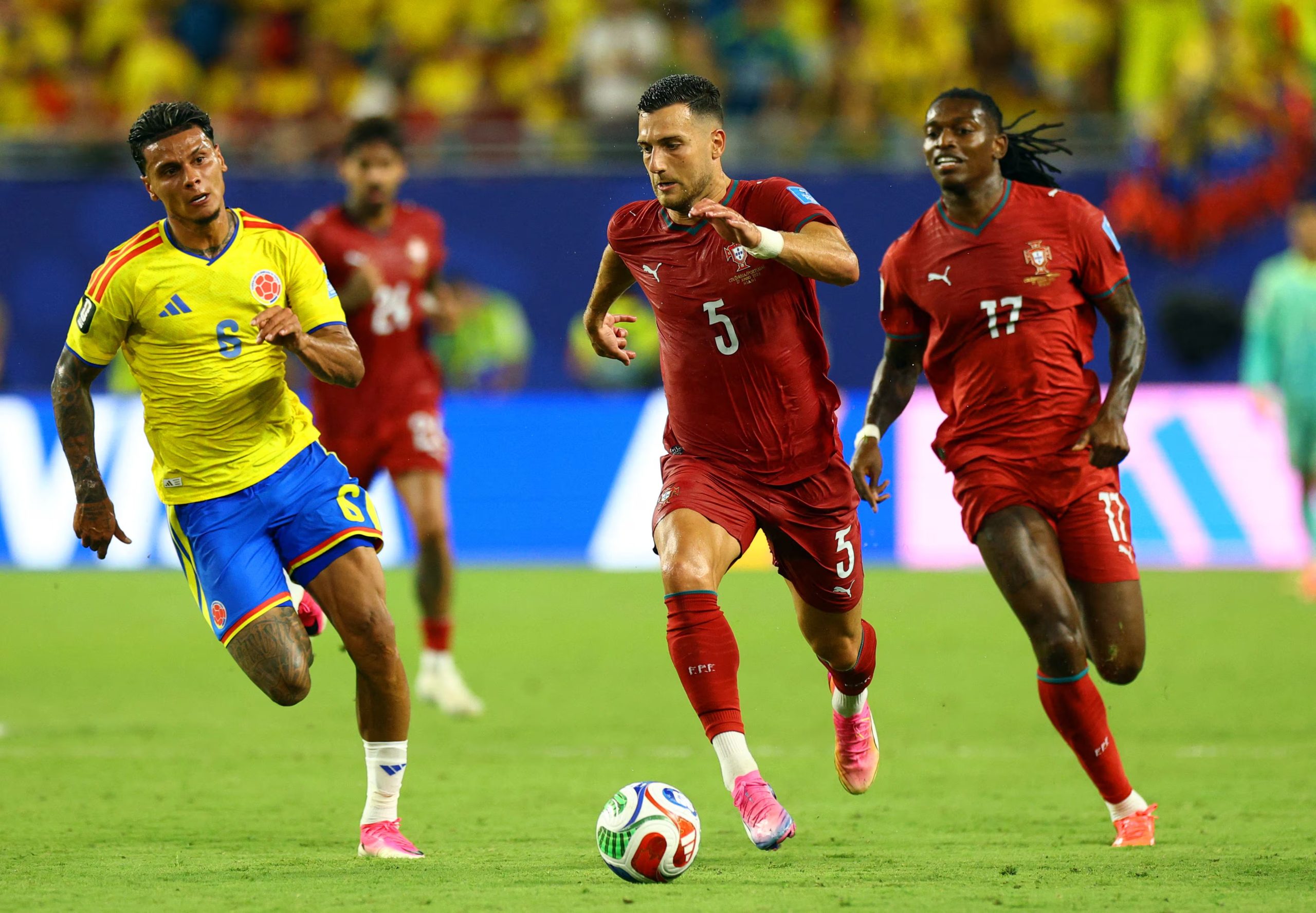 Richard Ríos es una de las figuras de la Selección Colombia desde la Copa América 2024 y es testigo del crecimiento del equipo en estos años - crédito Nathan Ray Seebeck/IMAGN IMAGES vía Reuters