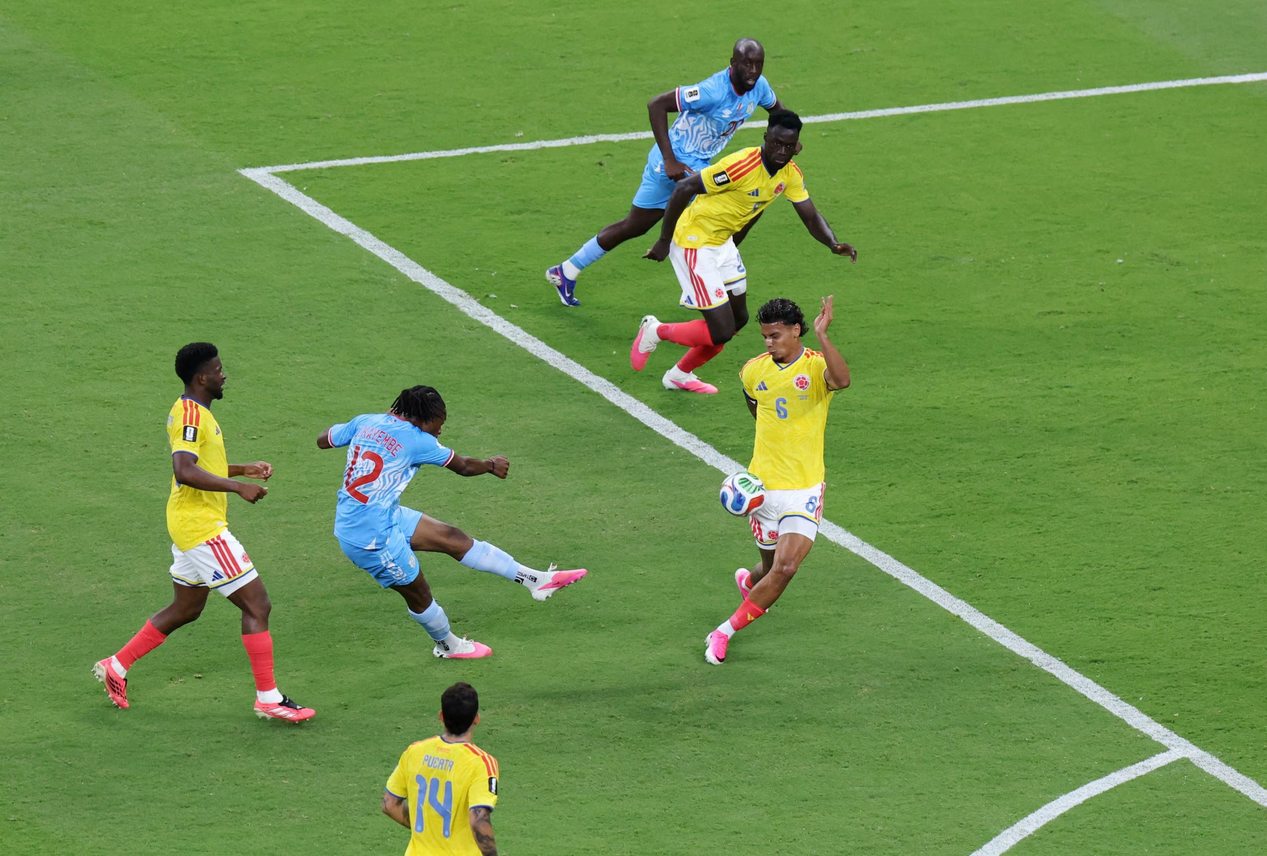 Richard Ríos ha sido suplente en los tres partidos de la Selección Colombia en el Mundial 2026 - crédito Raquel Cunha/REUTERS