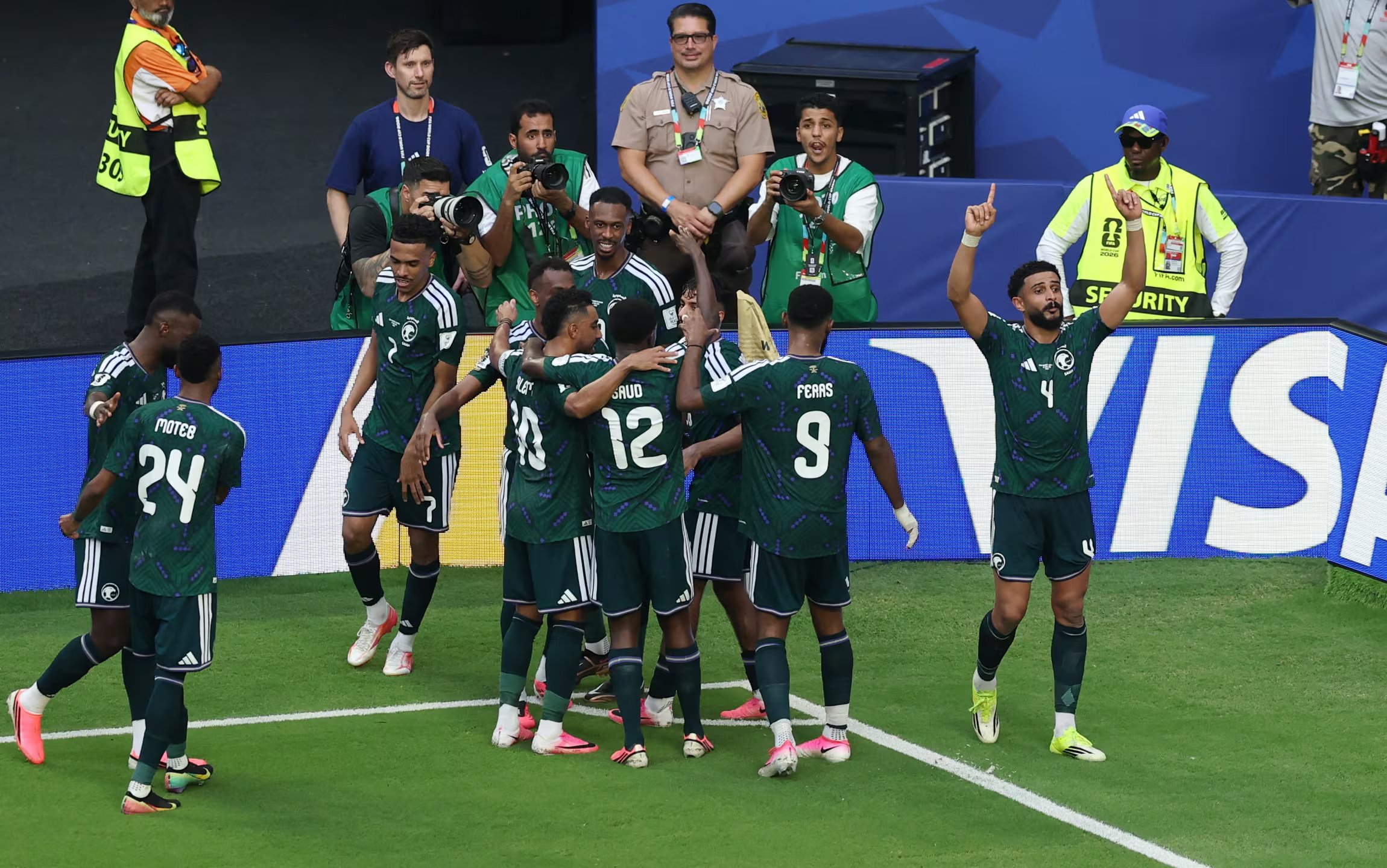 Los jugadores de Arabia Saudí (REUTERS/Paul Childs)