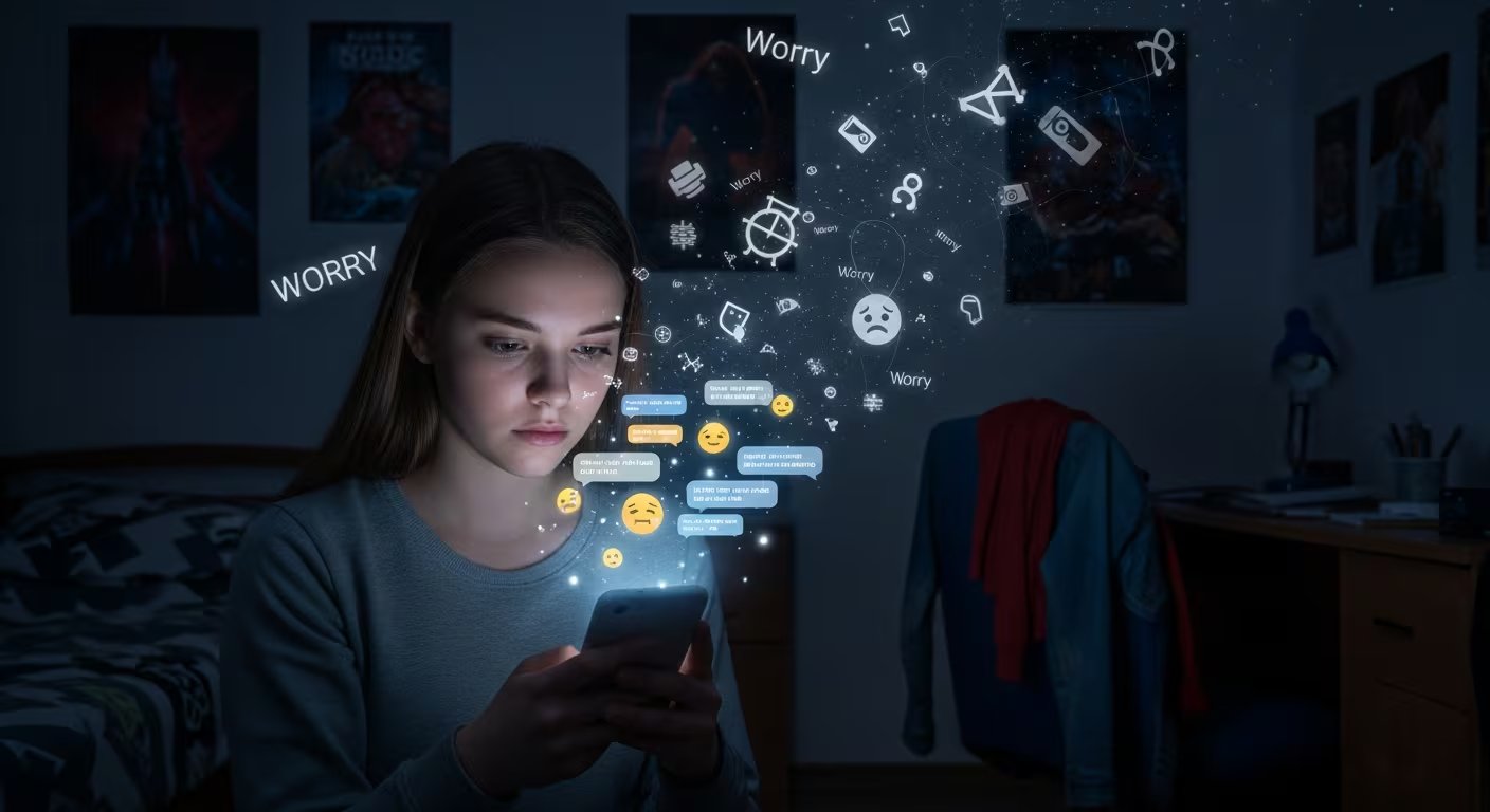 El consumo pasivo, como el desplazamiento infinito, y el contenido emocionalmente intenso pueden amplificar los efectos negativos en la salud mental (Imagen Ilustrativa Infobae)