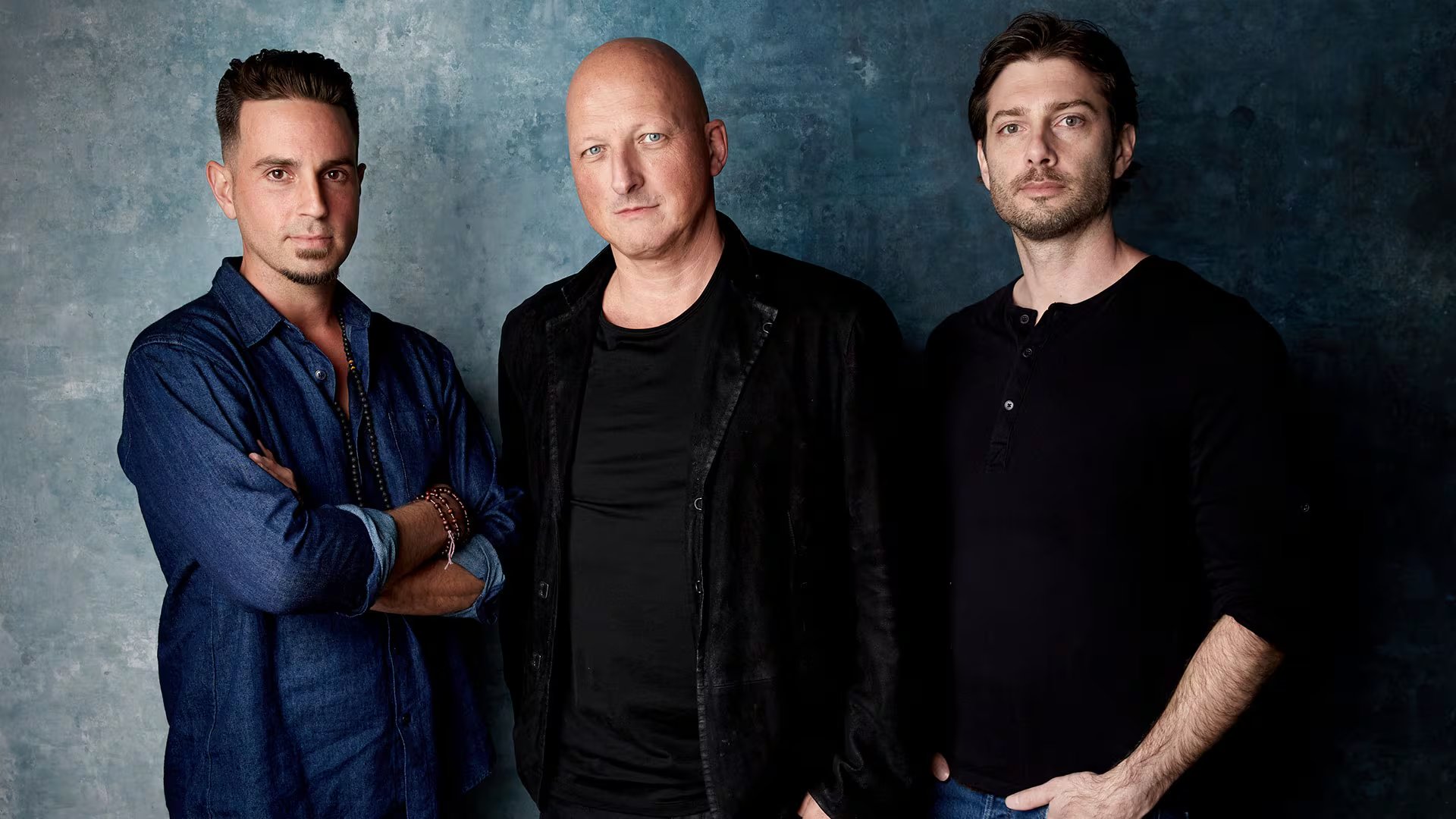 Wade Robson, Dan Reed y James Safechuck (AP)
