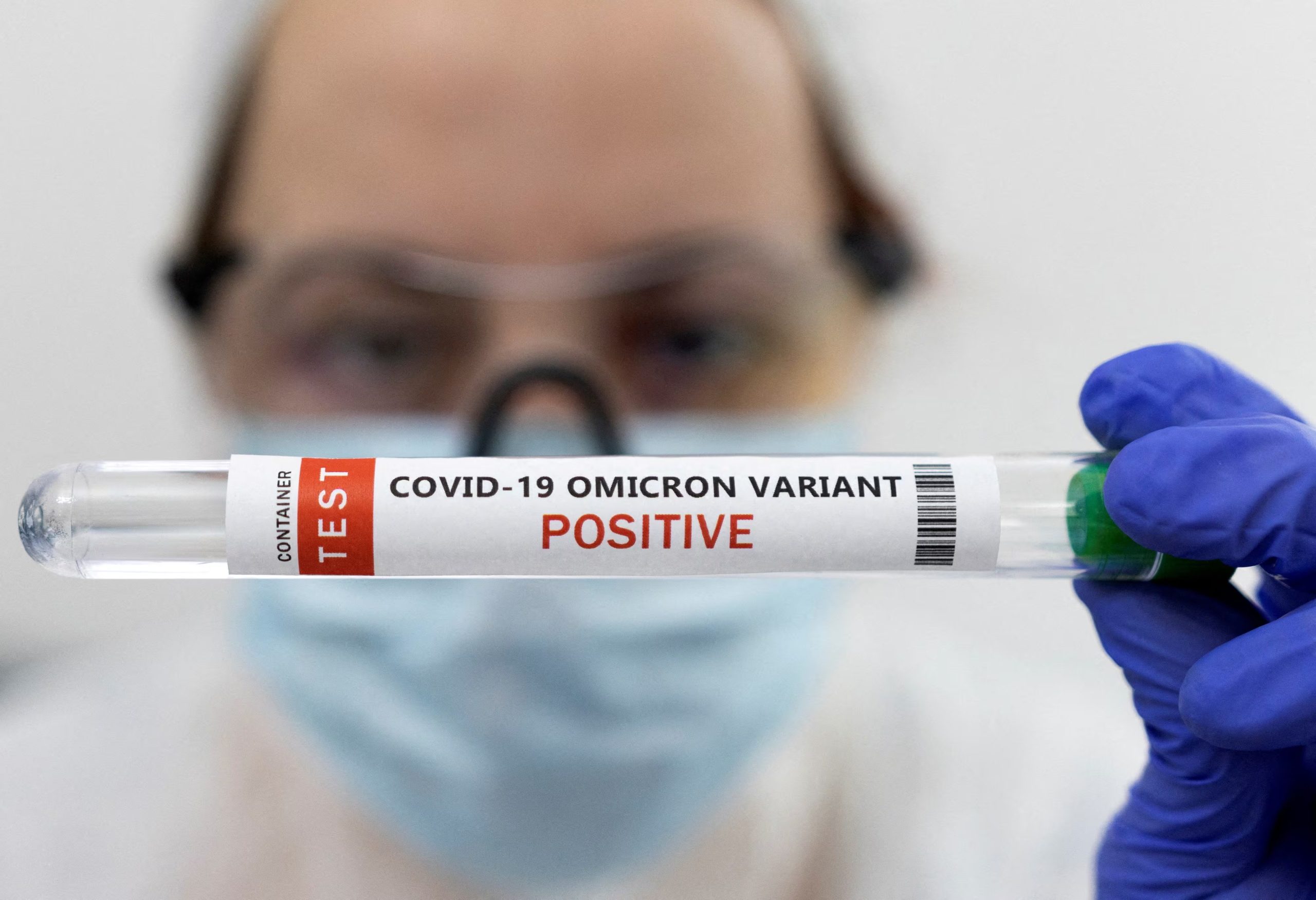 Ómicron surgió como resultado de mutaciones que incrementaron la capacidad del virus para unirse a los receptores humanos (REUTERS/Dado Ruvic/Illustration/File Photo)