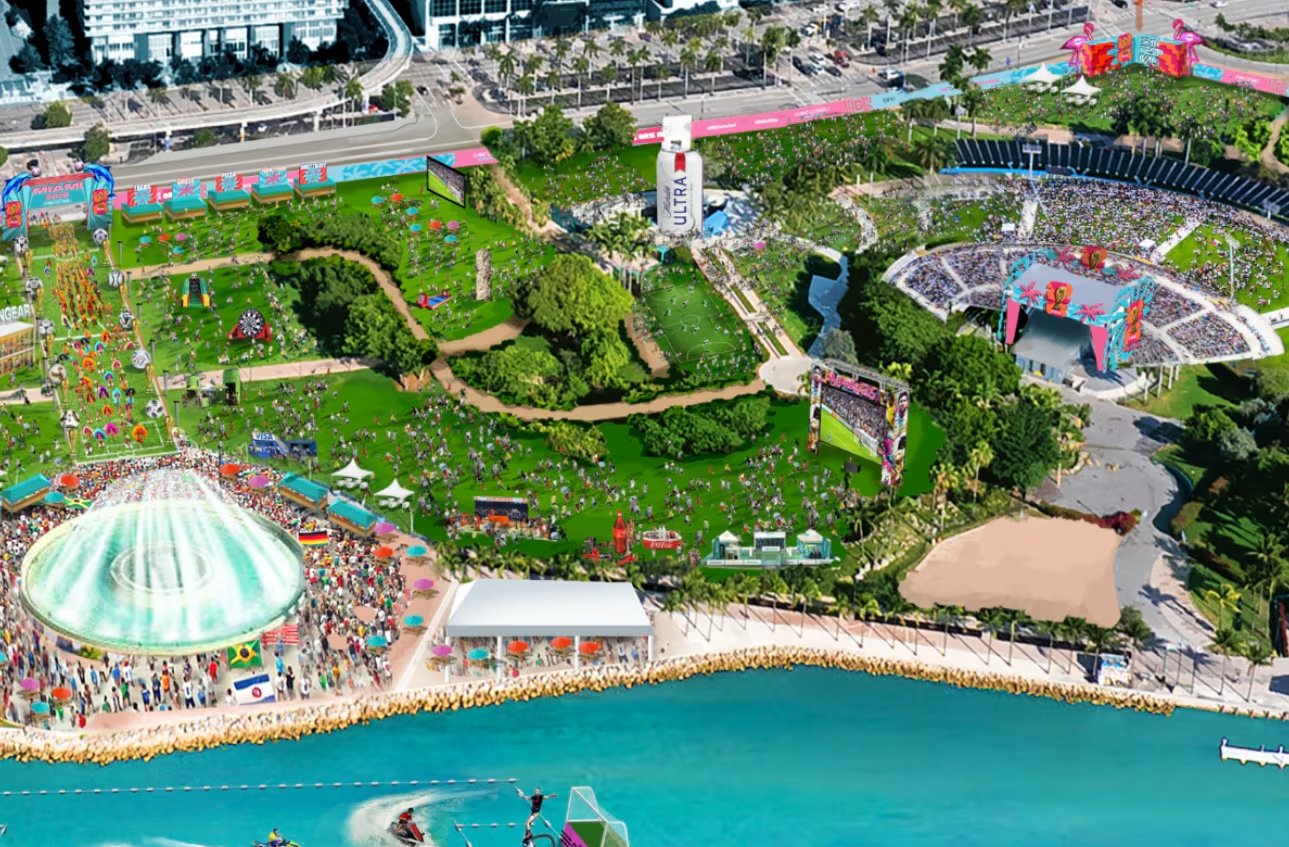 Bayfront Park se convierte en el punto de encuentro principal con transmisiones en vivo, actividades y espectáculos gratuitos (FIFA World Cup 2026)