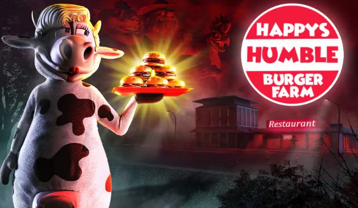 Happy’s Humble Burger Farm es un videojuego de organización y terror.