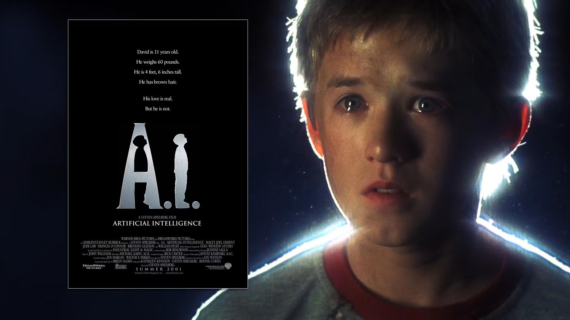 'A. I. Inteligencia artificial', de Steven Spielberg. (Warner Bros.)