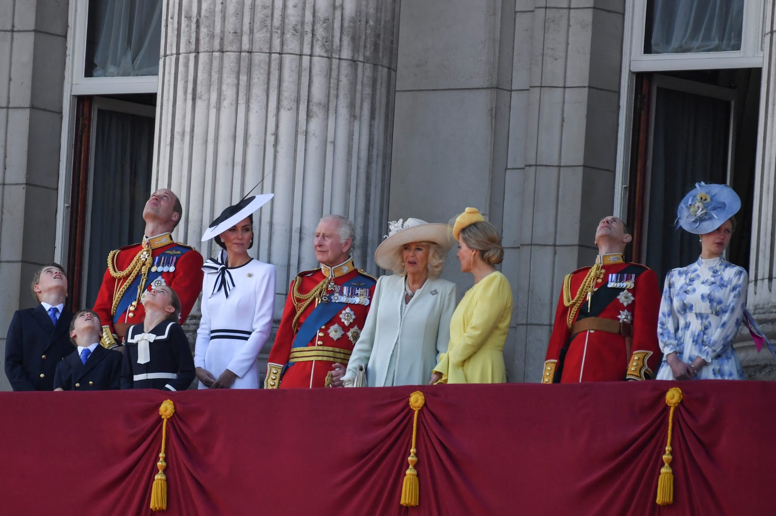 La familia real británica en Trooping the colour 2024. REUTERS/Chris J. Ratcliffe